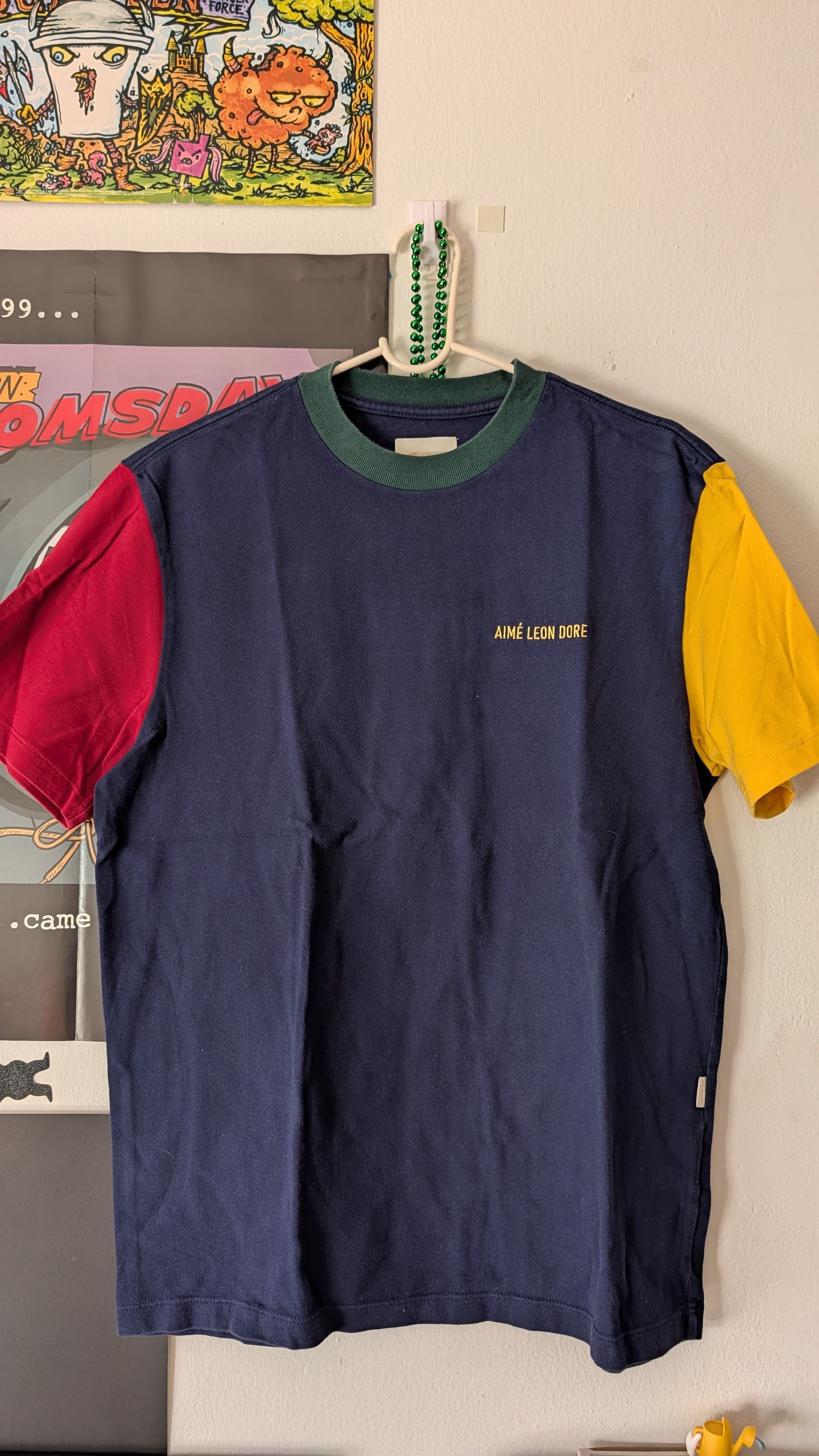 Leon Dore Aime Leon Dore Color Block Tea T-Shirts, Hoodie, Sweatshirt | PodTeesHub.com
