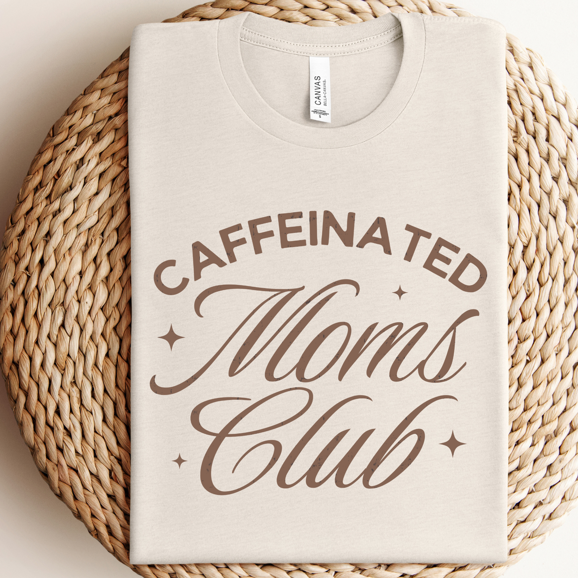Caffeinated Moms Club Graphic Tee Hoodie, Sweatshirt | PodTeesHub.com