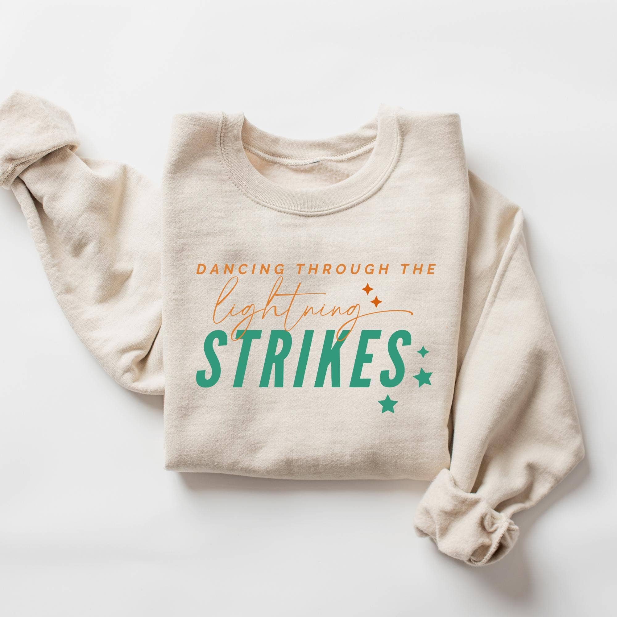 Dancing Lightning Strikes Music Quote Tee Hoodie, Sweatshirt | PodTeesHub.com