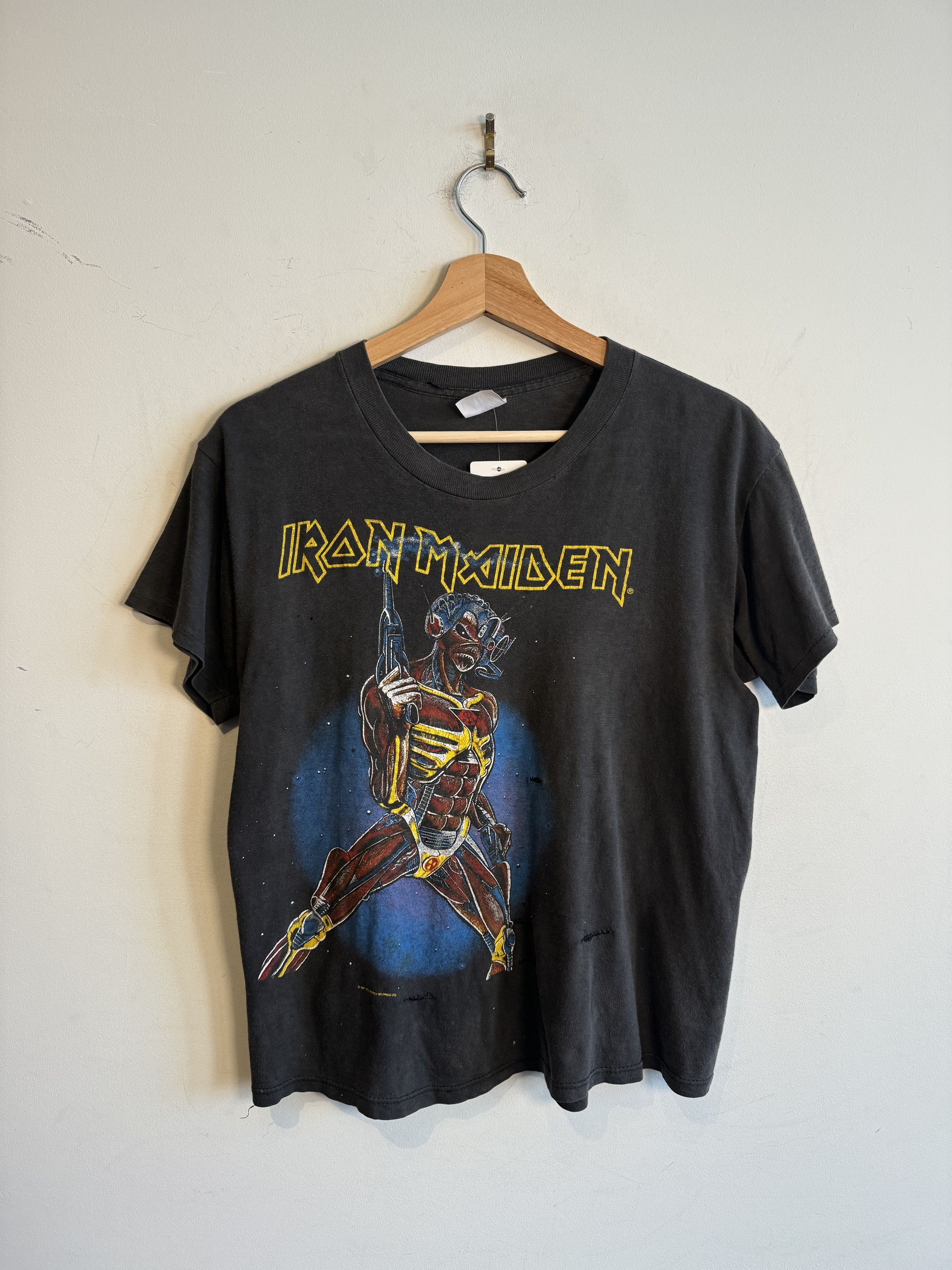 Maiden 1987 Iron Maiden Tour Tee Size M Fit Xs Hoodie, Sweatshirt | PodTeesHub.com