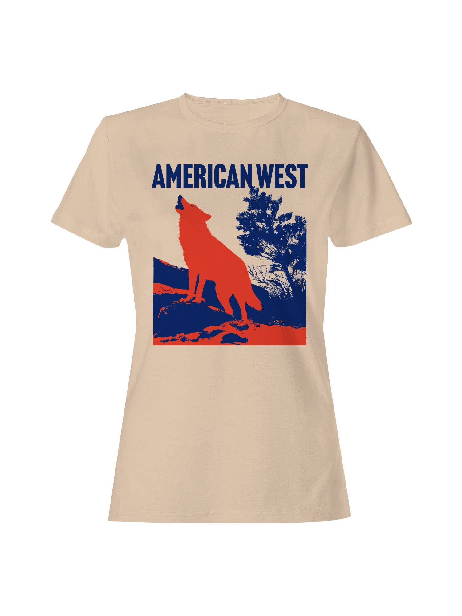 Iconic American West Howling Wolf Women's T-Shirt Hoodie, Sweatshirt | PodTeesHub.com