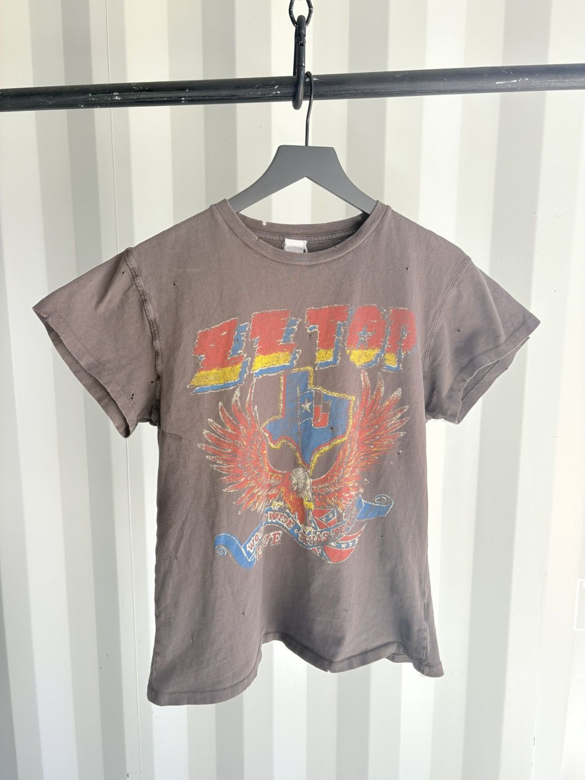 Madeworn X Vintage Thrashed Zz Top Sun Faded Distressed Shirt Erd Grunge Hoodie, Sweatshirt | PodTeesHub.com