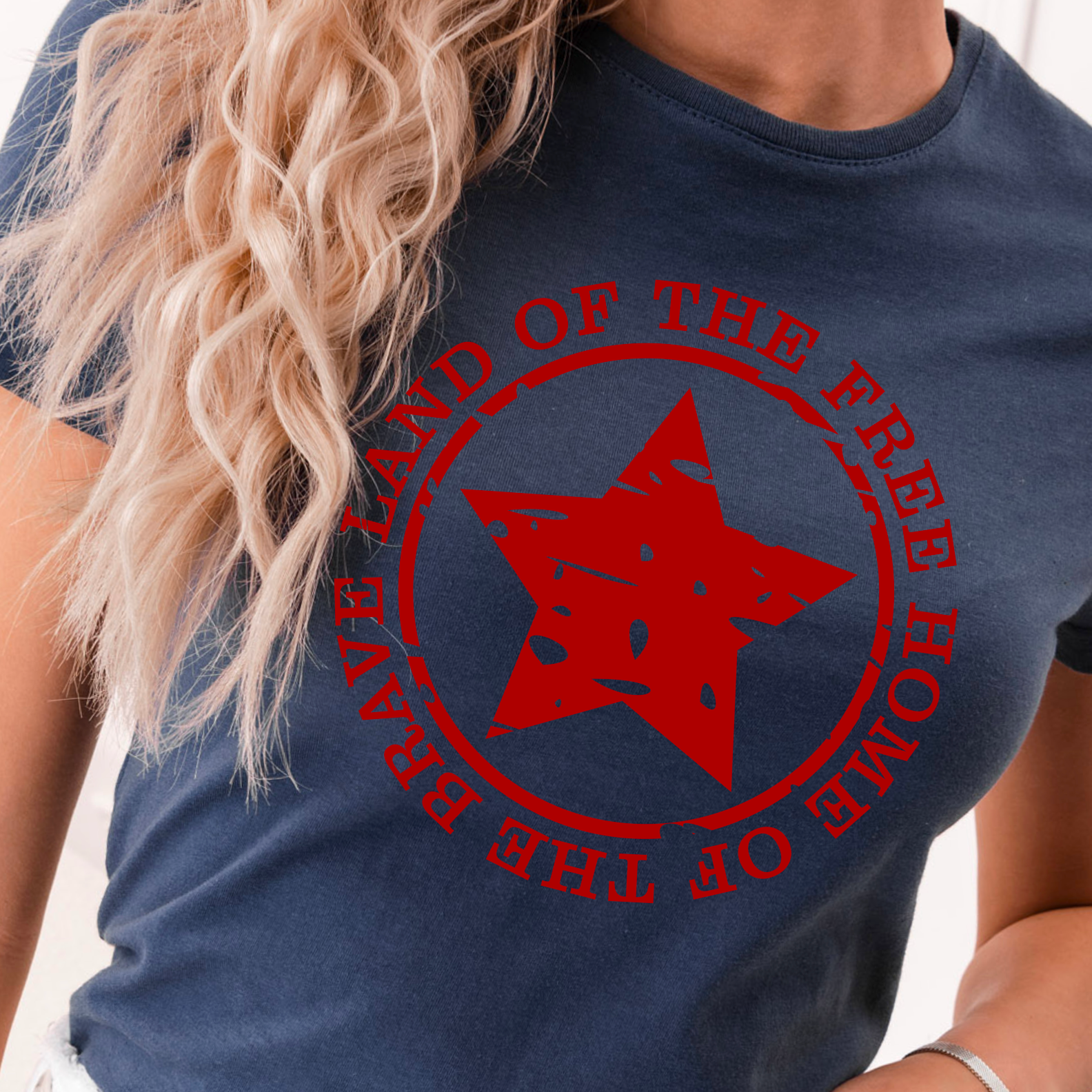 Land of the Free  4th of July Graphic Tee Hoodie, Sweatshirt | PodTeesHub.com