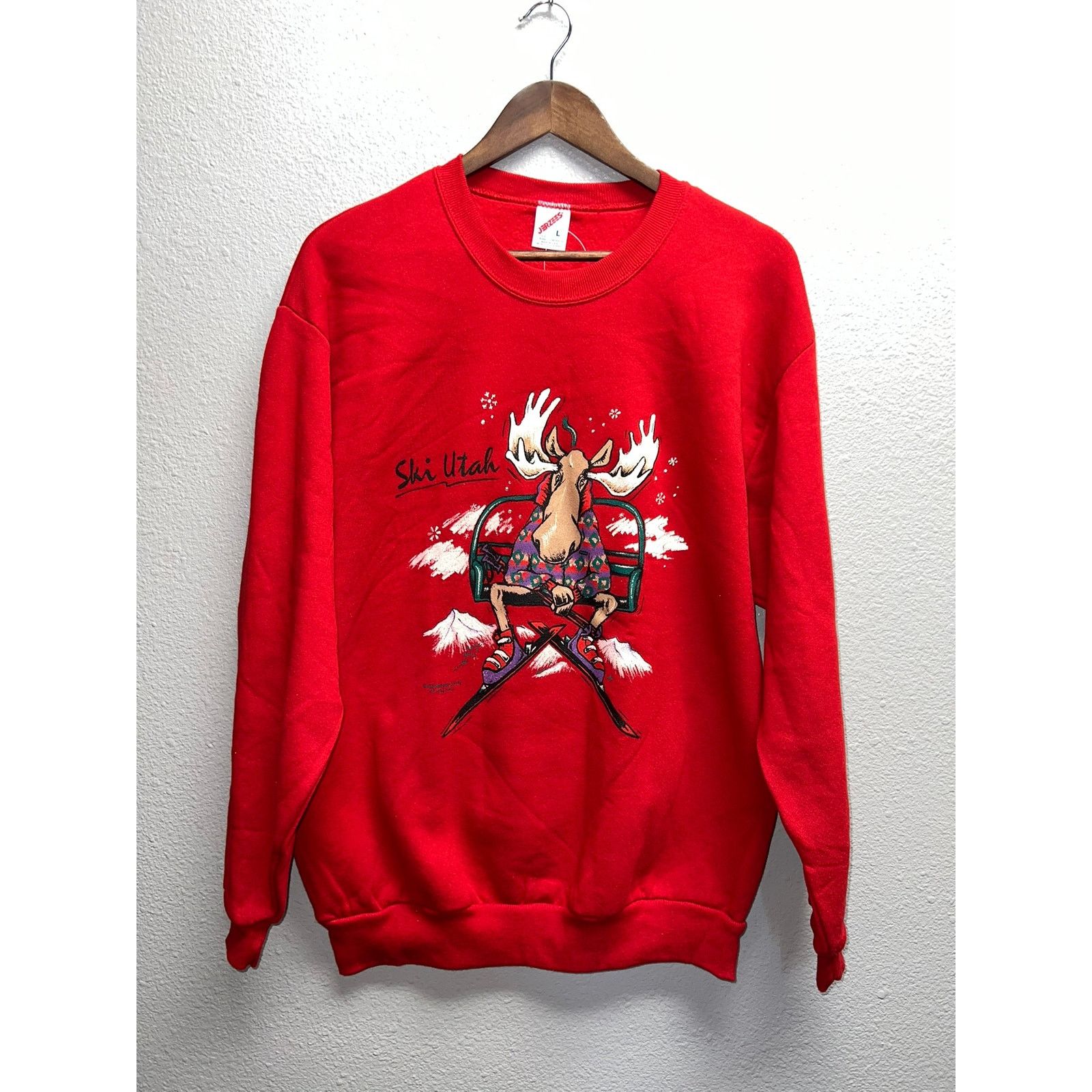 Vintage Ski Sweatshirt Skiing Crewneck Utah Nwt 90s Large T-Shirts, Hoodie | PodTeesHub.com