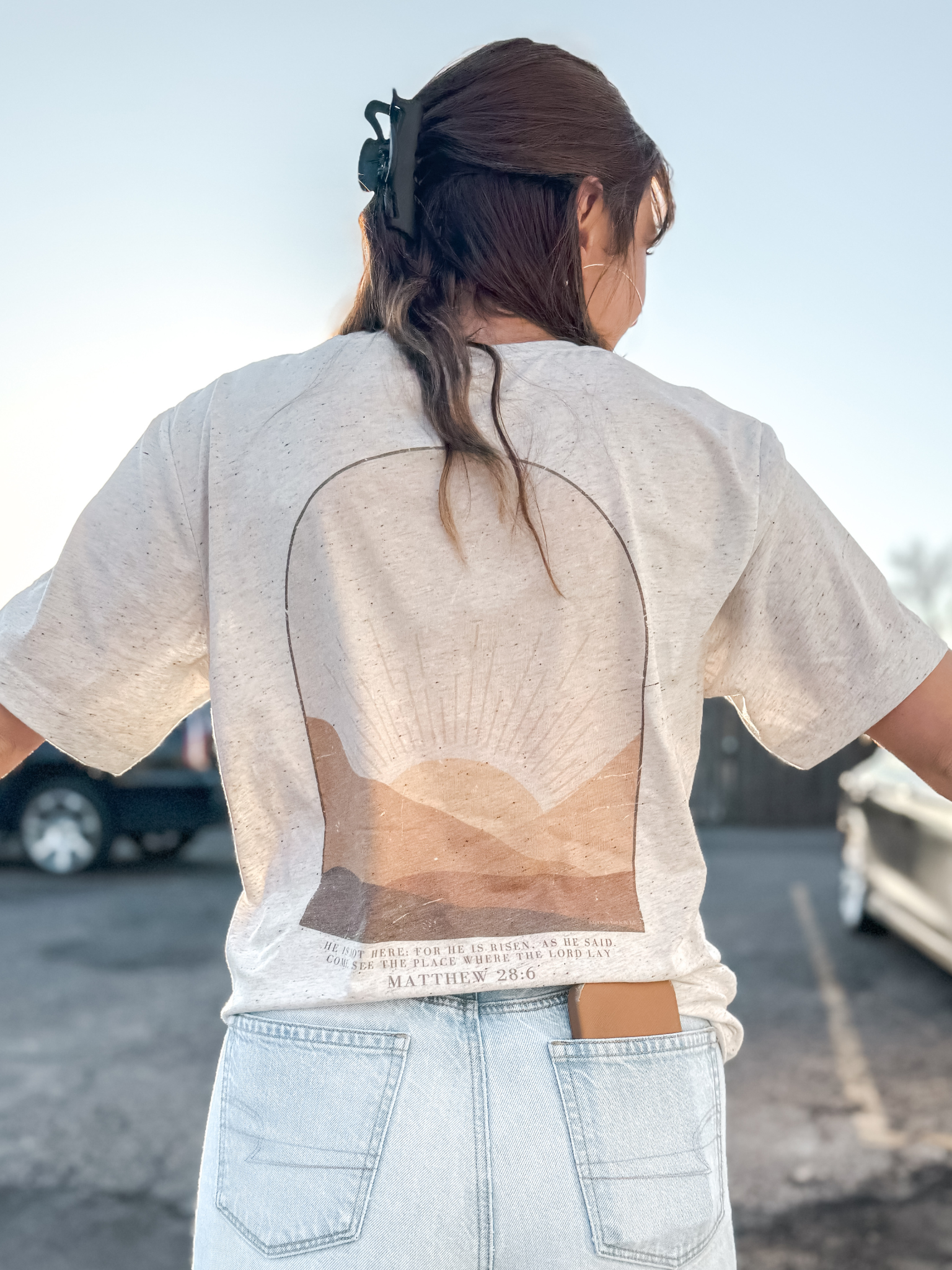 He Is Risen Sunrise Easter T-Shirt Hoodie, Sweatshirt | PodTeesHub.com