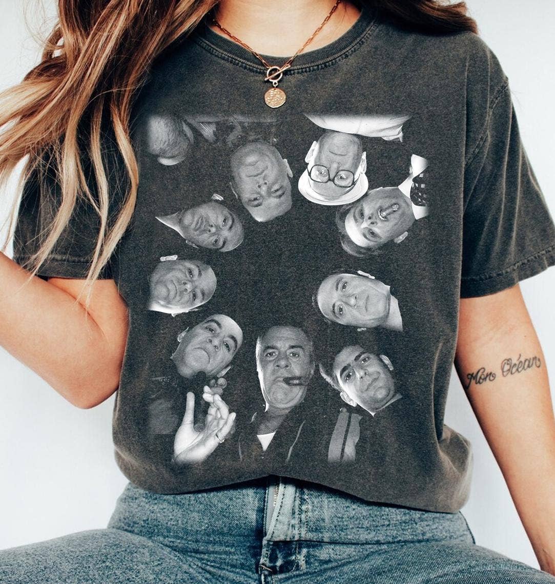 Sopranos Cast Vintage Mafia Crew Retro Tv Show Tee Hoodie, Sweatshirt | PodTeesHub.com