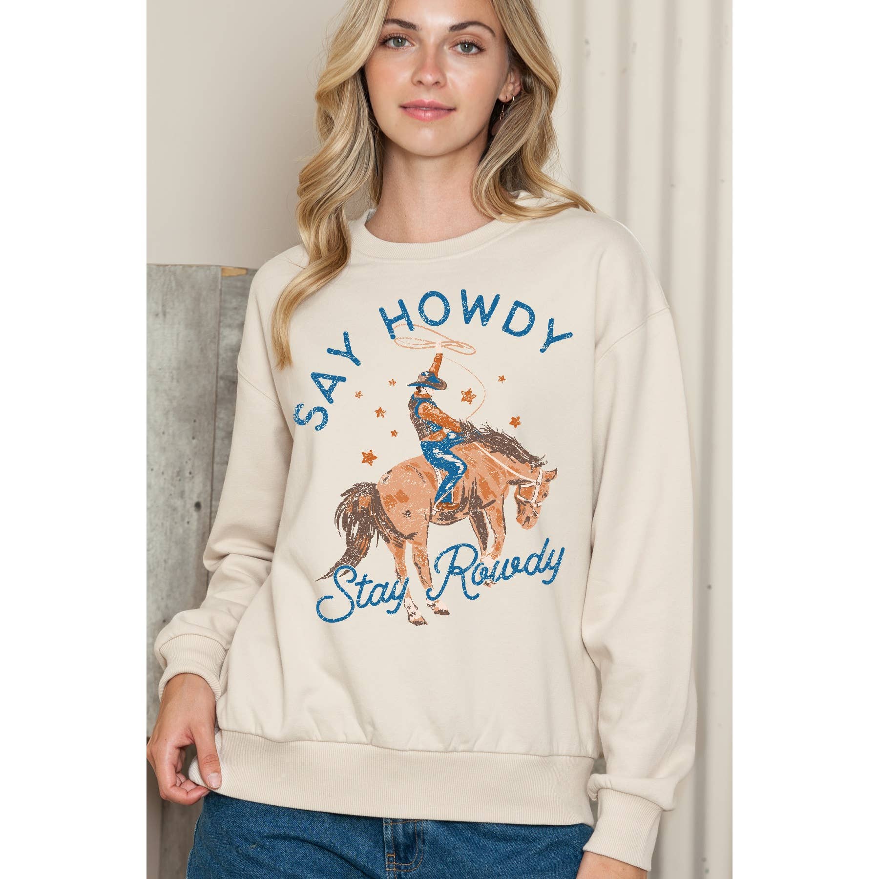 Say Howdy Crewneck Sweater T-Shirts, Hoodie, Sweatshirt | PodTeesHub.com