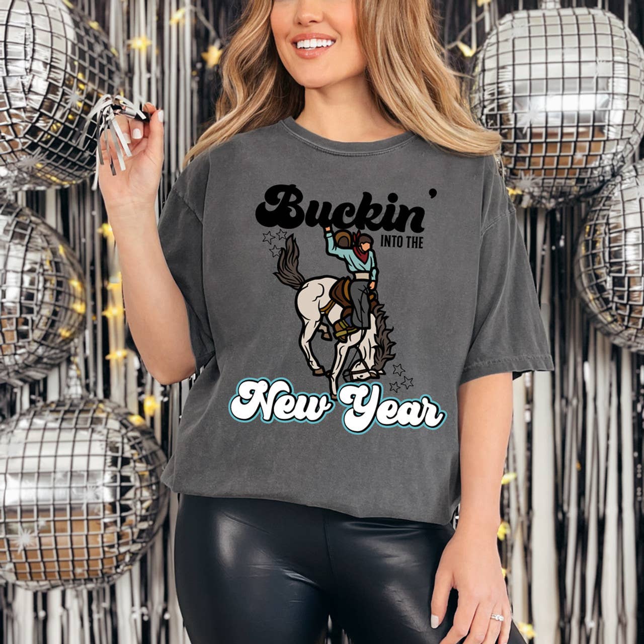 Buckin Into the New Year Tee Hoodie, Sweatshirt | PodTeesHub.com