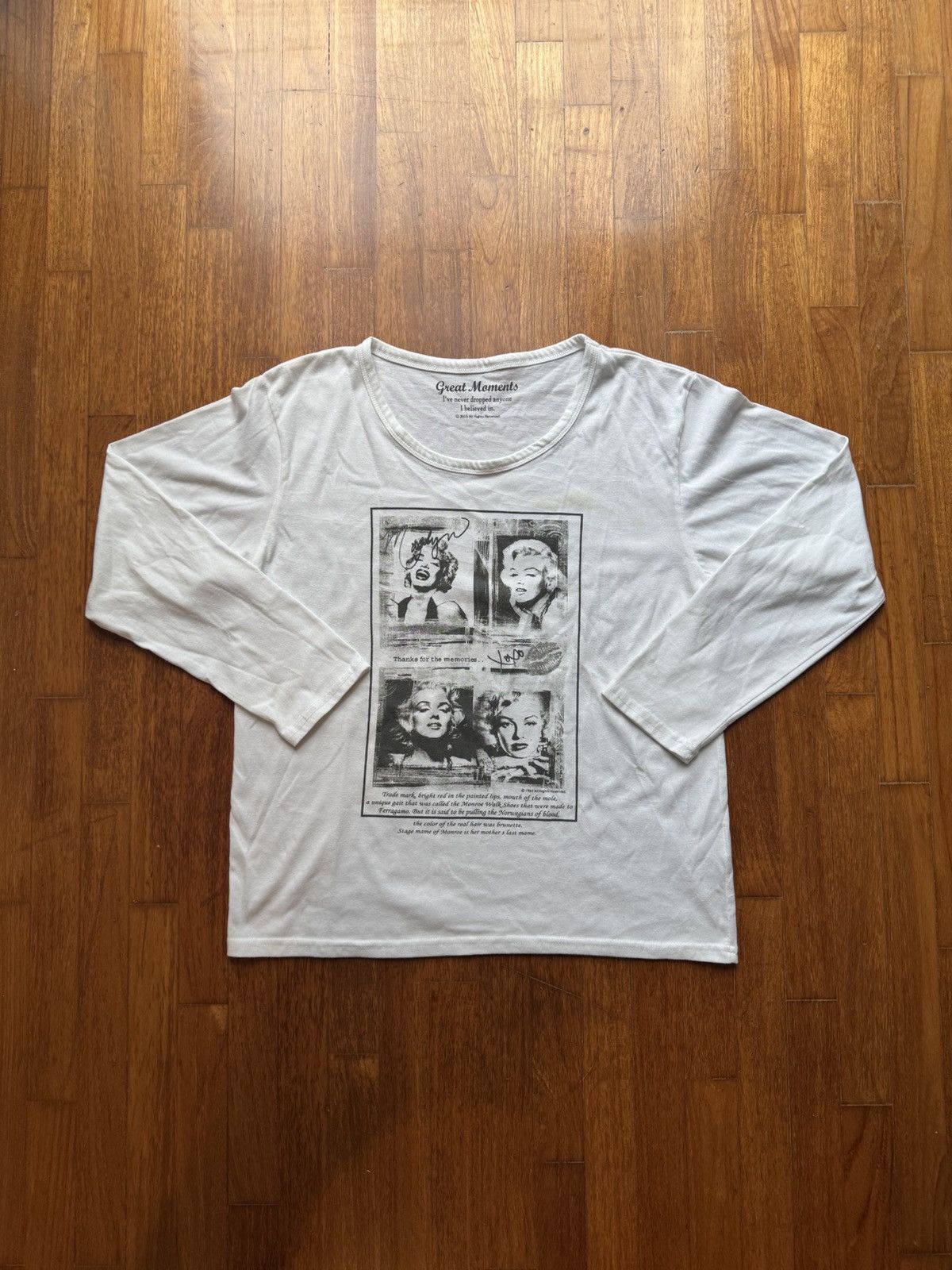 Hysteric Glamour Vintage Marilyn Monroe 90s Graphic Tee Hoodie, Sweatshirt | PodTeesHub.com