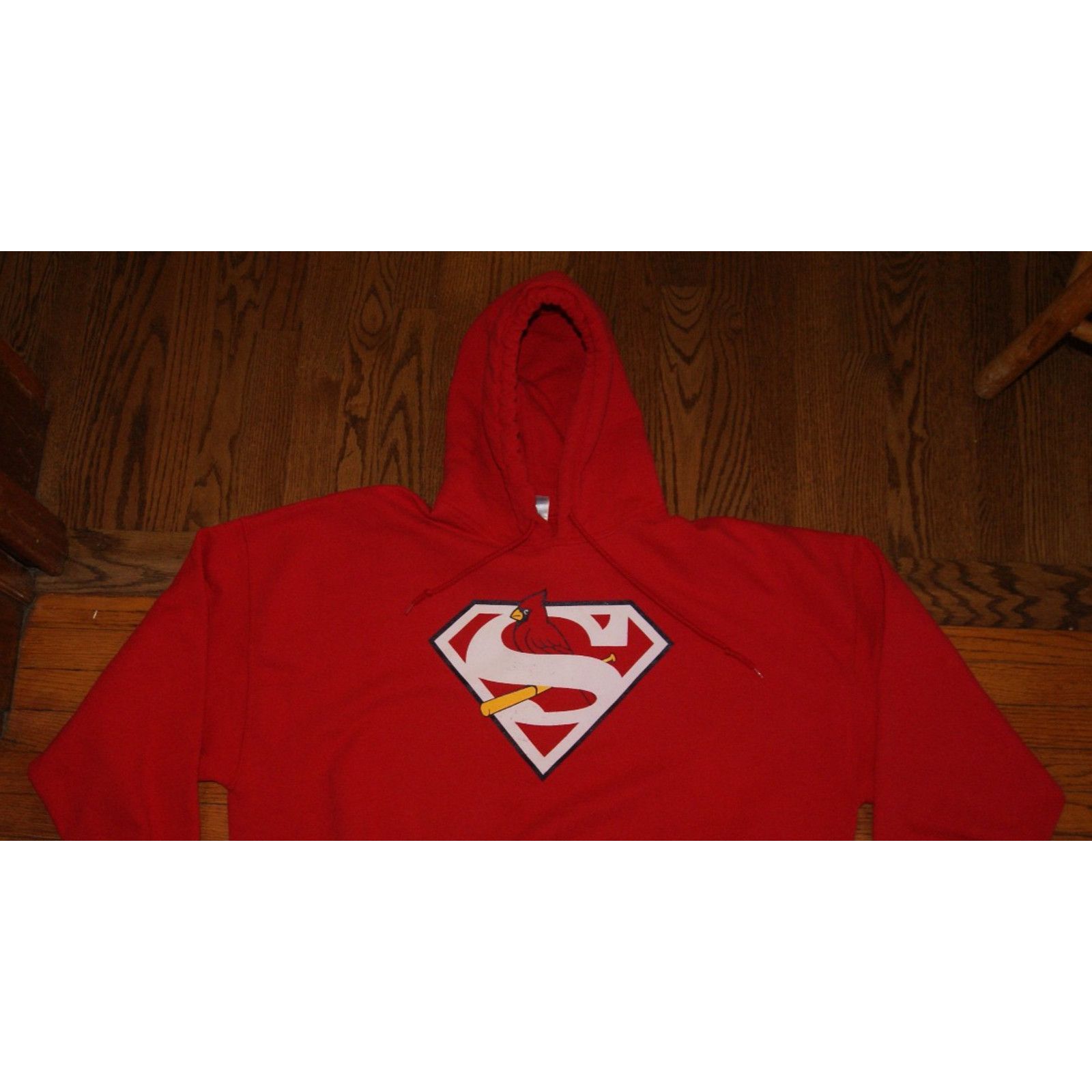 Gildan St Louis Cardinals Superman Logo Red 3xl Hoodie Sweatshirt T-Shirts | PodTeesHub.com