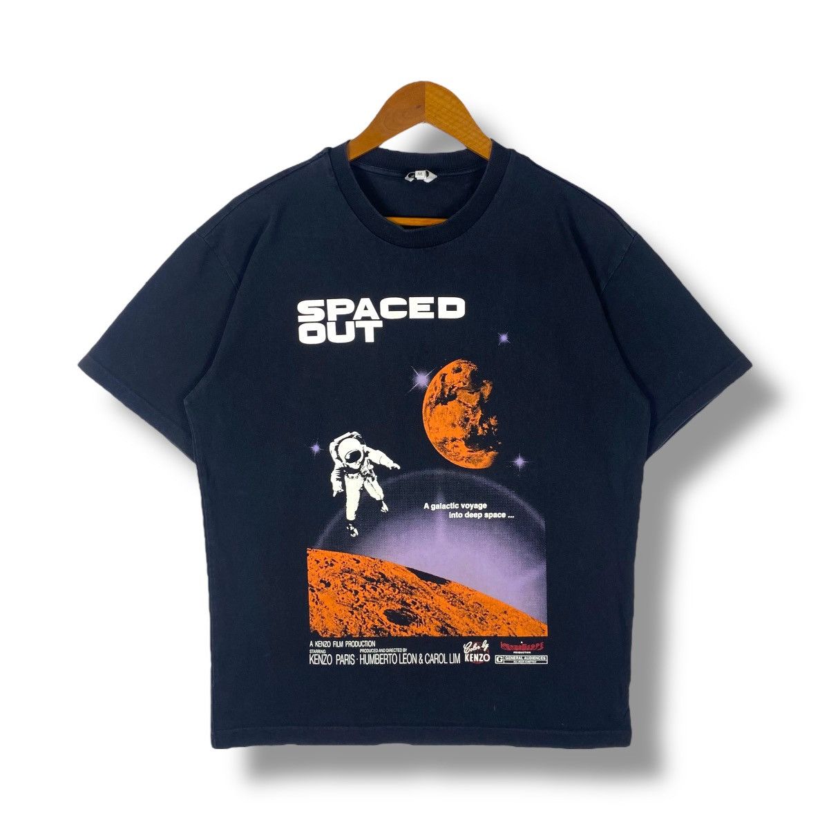 Kenzo Paris Space Out Film Graphic Tee Shirt Medium Size Hoodie, Sweatshirt | PodTeesHub.com