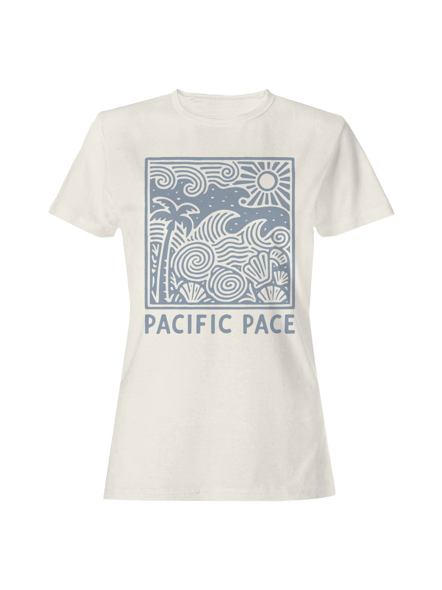 Pacific Pace Surf Design Women's T-Shirt Hoodie, Sweatshirt | PodTeesHub.com