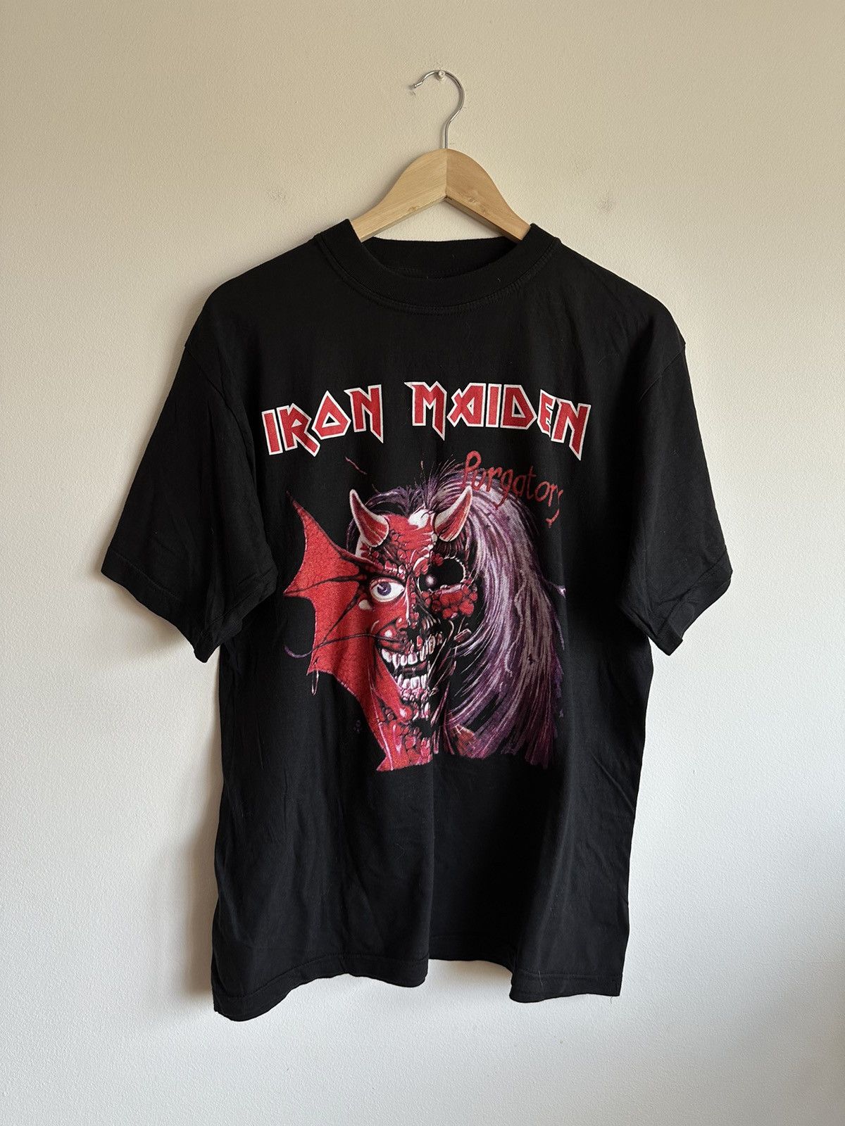 Maiden Iron Maiden Purgatory Tee Metal Punk Rock Band Tee Hoodie, Sweatshirt | PodTeesHub.com