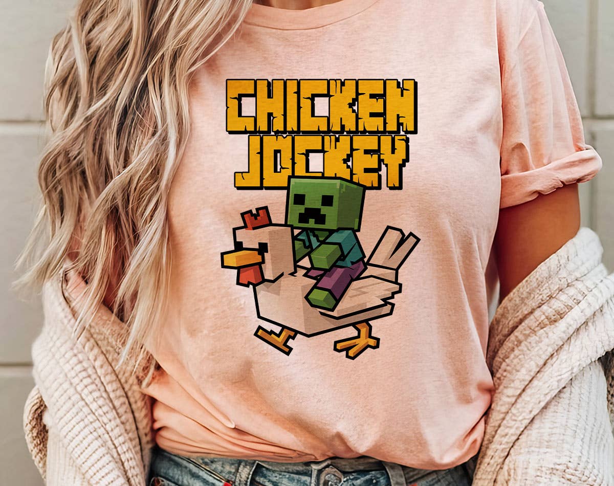 Chicken Jockey - Funny Gaming T-Shirt Hoodie, Sweatshirt | PodTeesHub.com