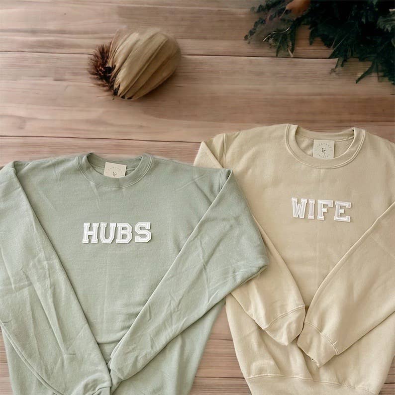 Wifey Sweatshirt | Hubby Sweatshirt | Hubby and Wifey T-Shirts, Hoodie | PodTeesHub.com
