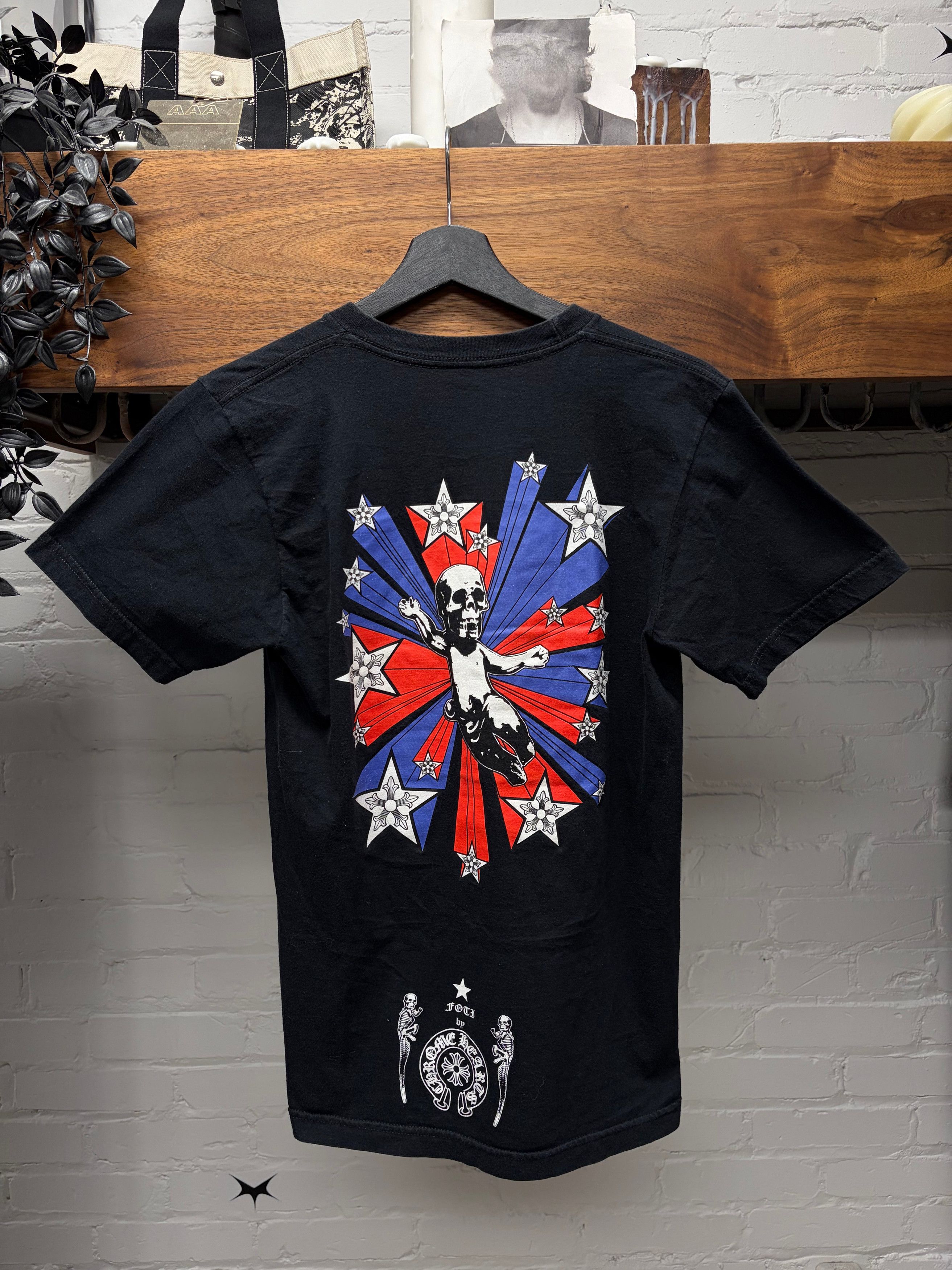 Hearts Chrome Hearts Foti Star Graphic Black Graphic T Shirt Hoodie, Sweatshirt | PodTeesHub.com