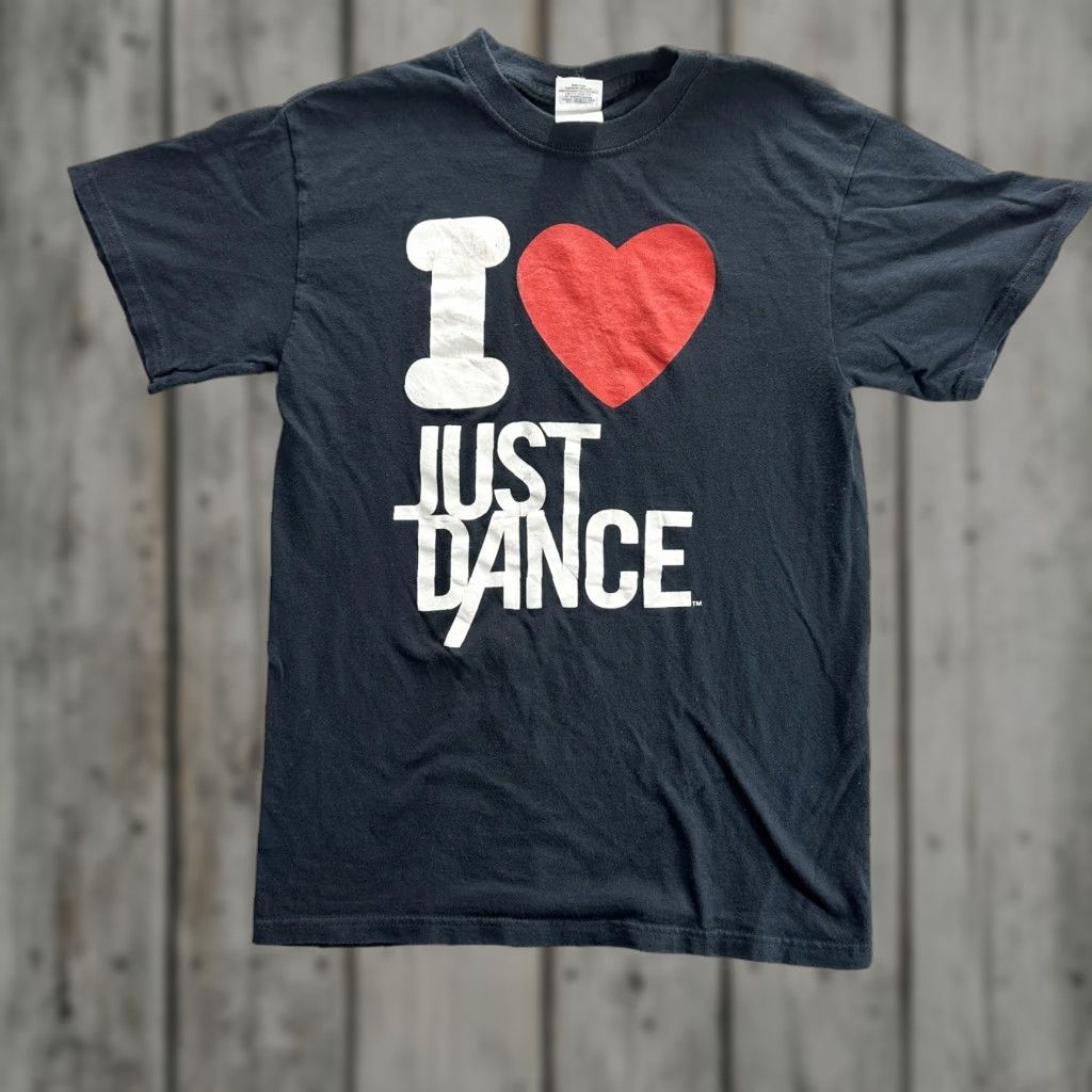 Gildan Just Dance Graphic Tee Mens Small Black I Love Video Game Shirt Ubisoft Hoodie, Sweatshirt | PodTeesHub.com