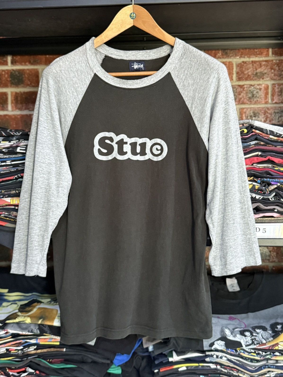 Vintage 90s Stuc Stussy 3q Skateboard Faded Tee Hoodie, Sweatshirt | PodTeesHub.com