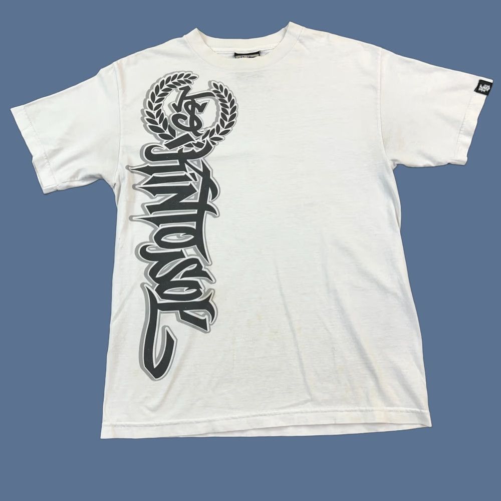 Vintage Kinto Sol Shirt Mens M White 90s Hip Hop Soldados Y2k T Shirt Graphic Print Logo Kni Hoodie, Sweatshirt
