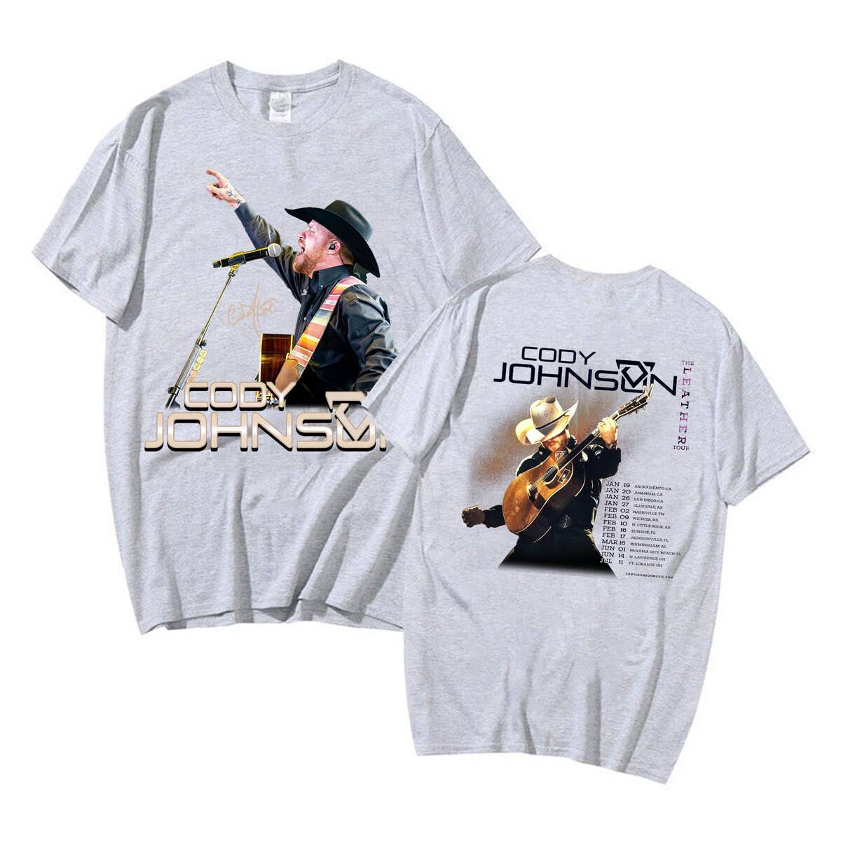 Cody Johnson Concert T-Shirt with the Feather Tour Hoodie, Sweatshirt | PodTeesHub.com