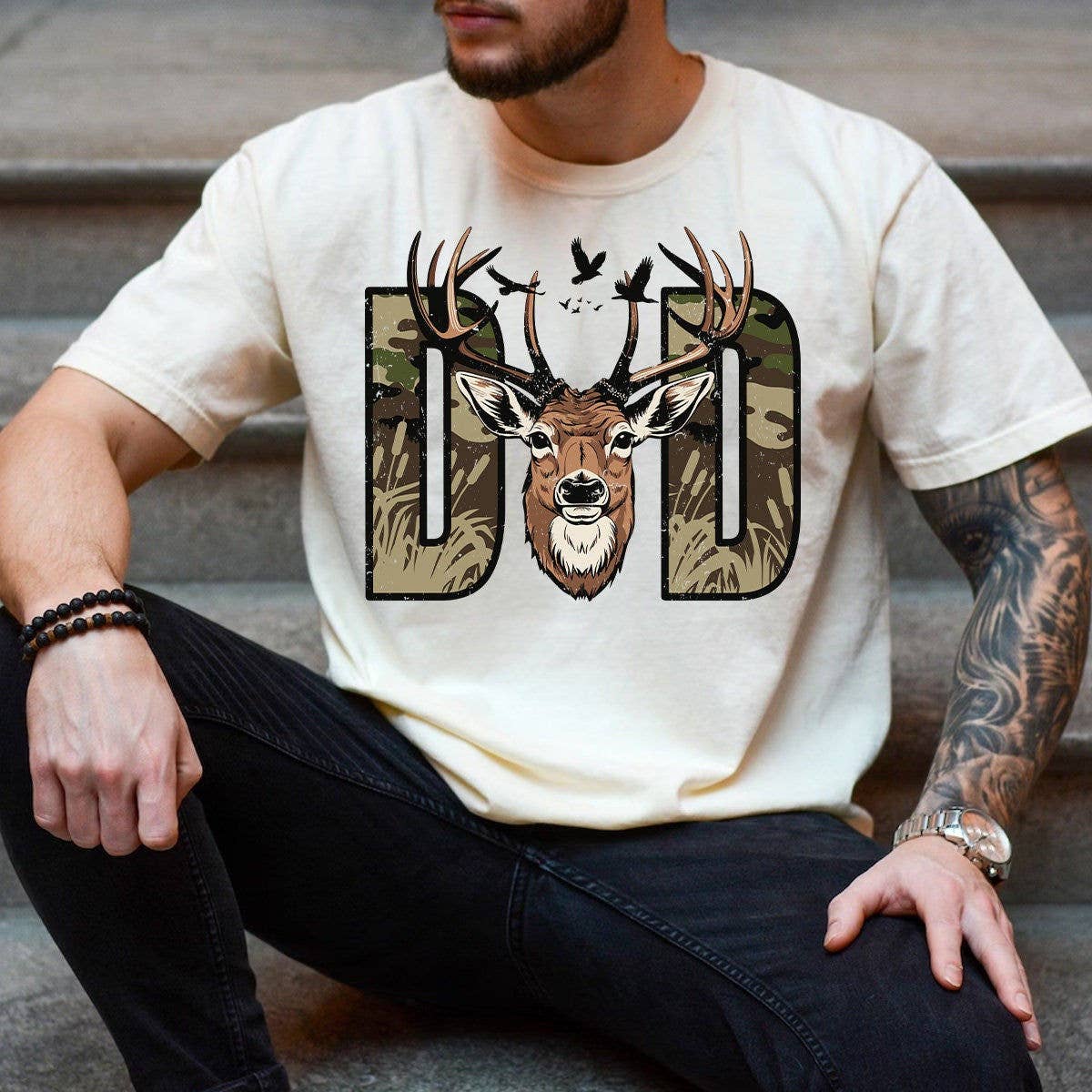 Best Buckin' Dad Ever Hunting Shirt For Father's Day Hoodie, Sweatshirt | PodTeesHub.com