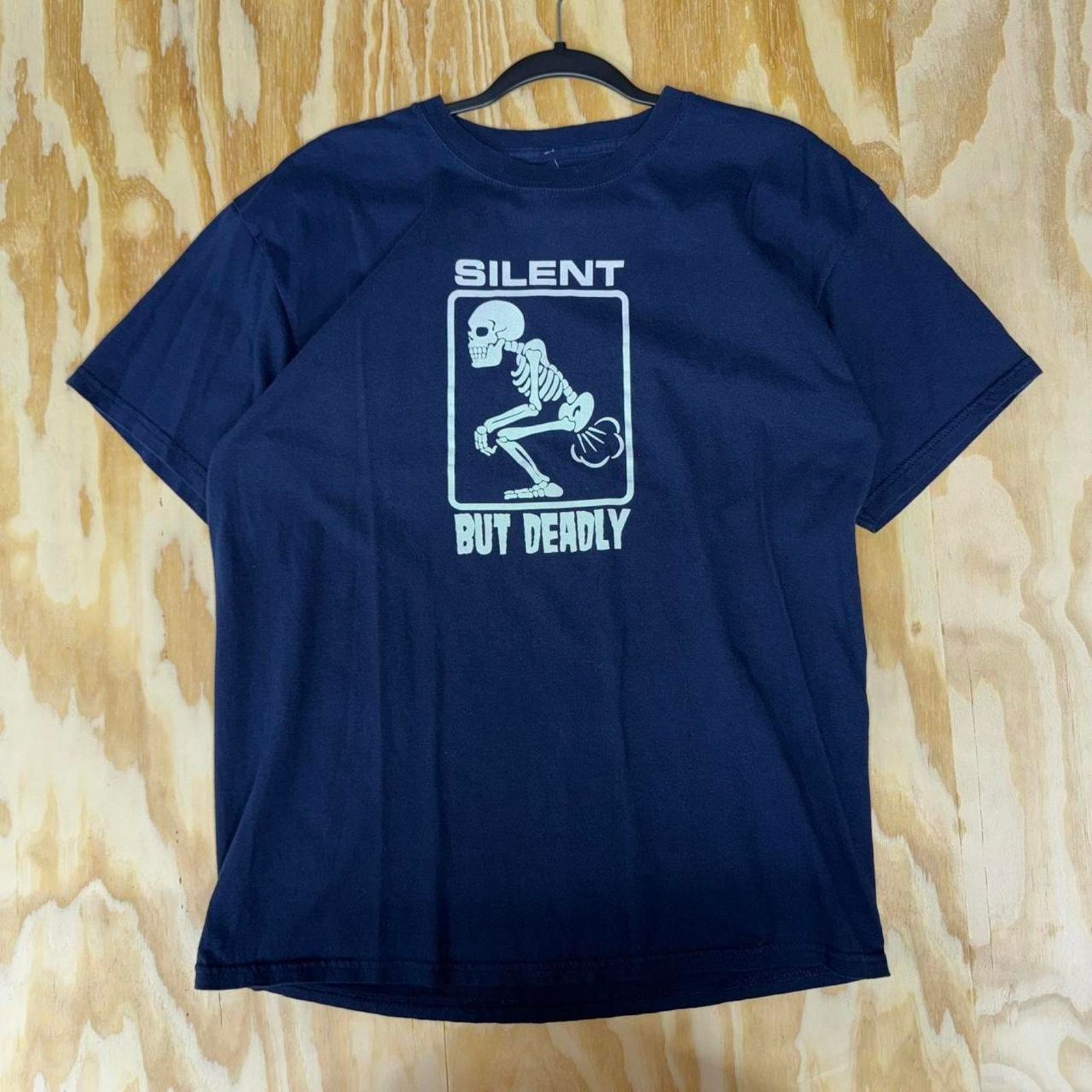 Vintage Y2k Silent But Deadly 2000s Skull Fart Funny T Shirt Hoodie, Sweatshirt | PodTeesHub.com