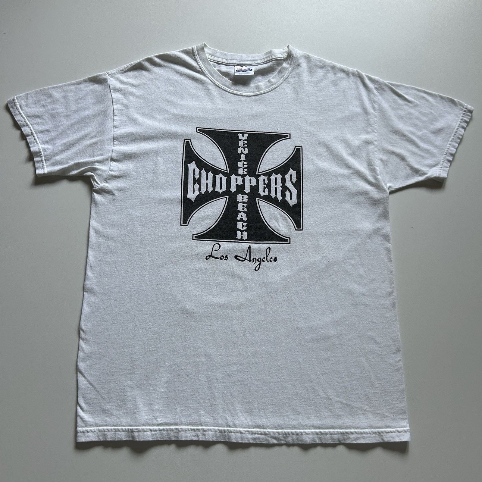 Vintagelvintage Venice Beach Choppers T-shirt Large Y2k Cross Rare Hoodie, Sweatshirt | PodTeesHub.com