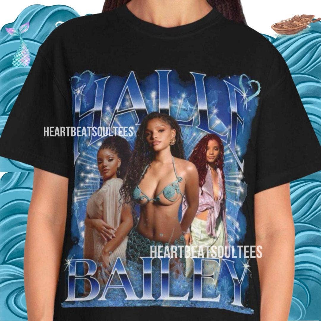 Halle Bailey Music Tee, 90s Bootleg Fan Merch Shirt Hoodie, Sweatshirt | PodTeesHub.com