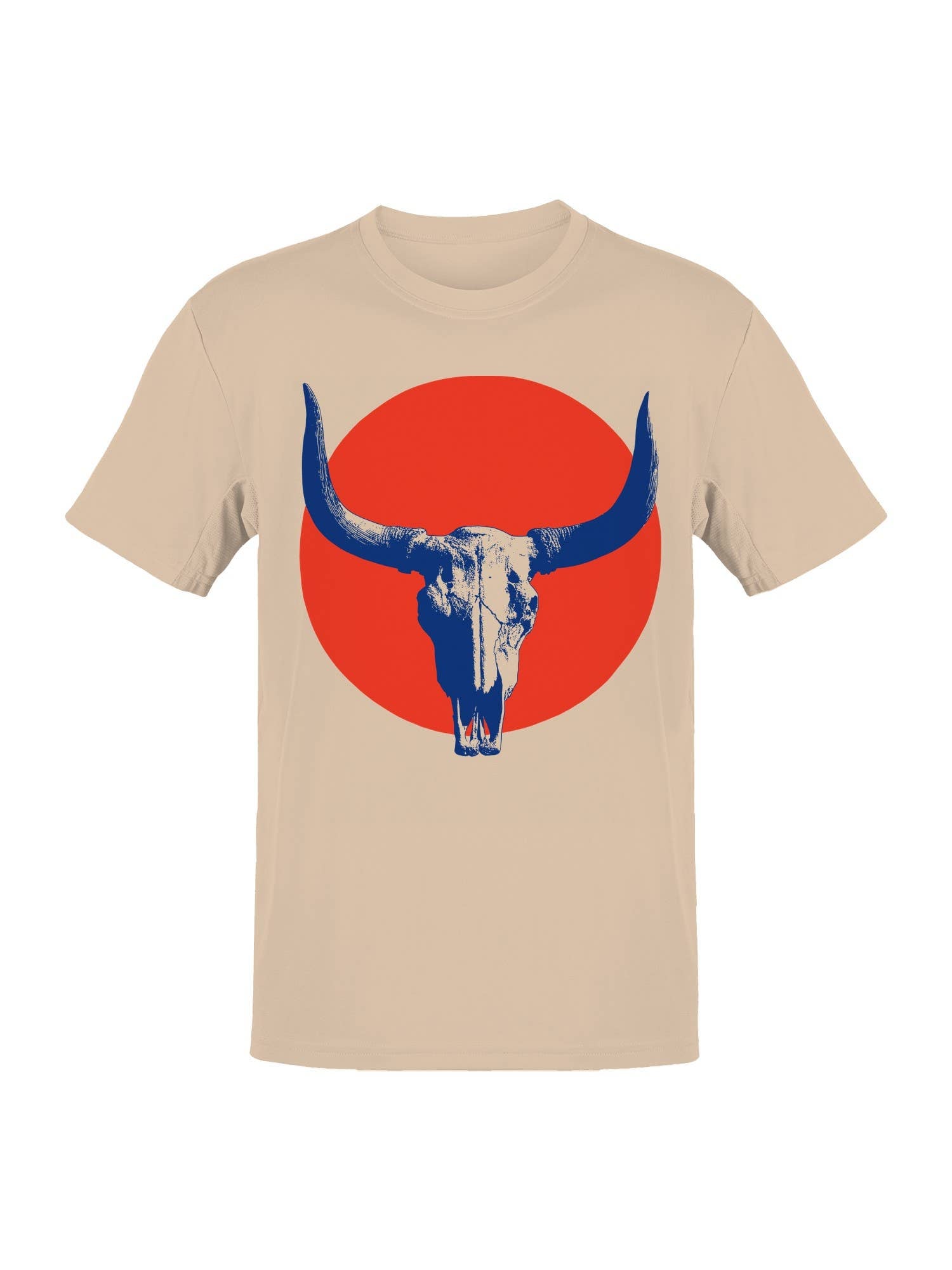 Western Skull Art with Red Sun Men's T-Shirt Hoodie, Sweatshirt | PodTeesHub.com