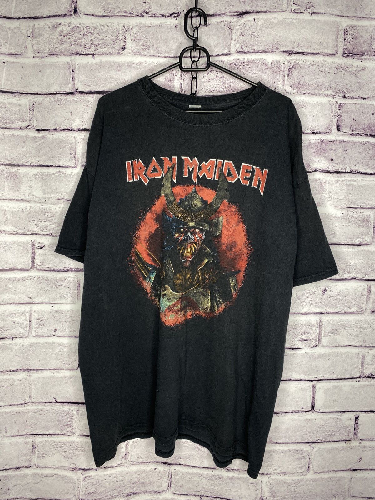 Iron Maiden Men S T Shirt Iron Maiden Rock Band Japanese Samurai Tee Hoodie, Sweatshirt | PodTeesHub.com