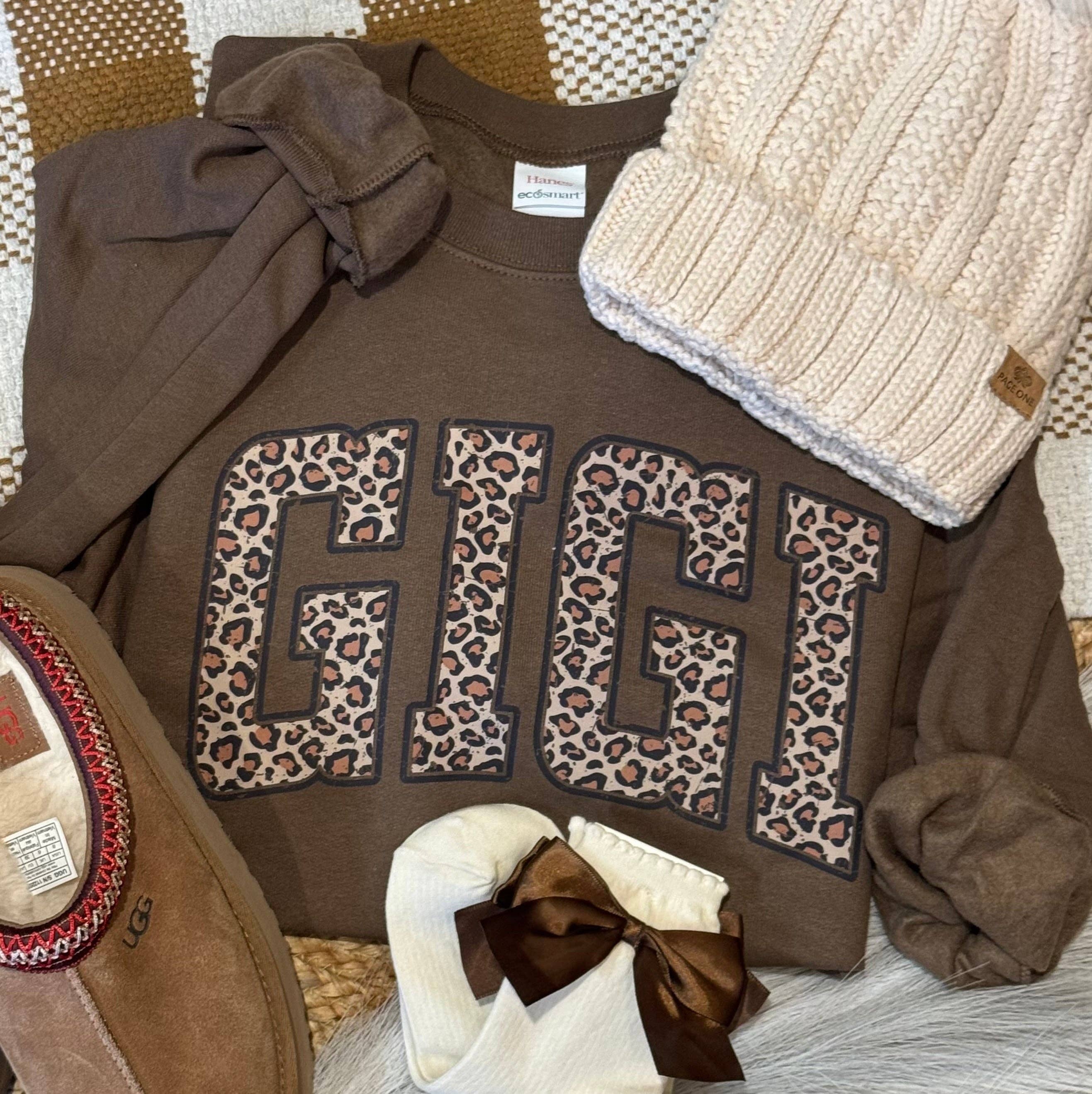 Gigi Leopard Name Sweatshirt T-Shirts, Hoodie | PodTeesHub.com