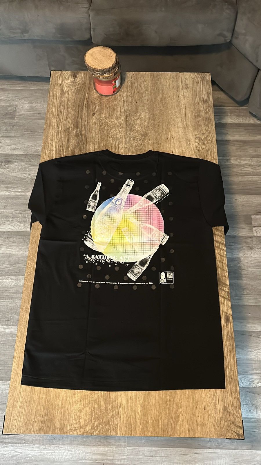 Bape Champagne Bottles Retro Size Large T-Shirts, Hoodie, Sweatshirt