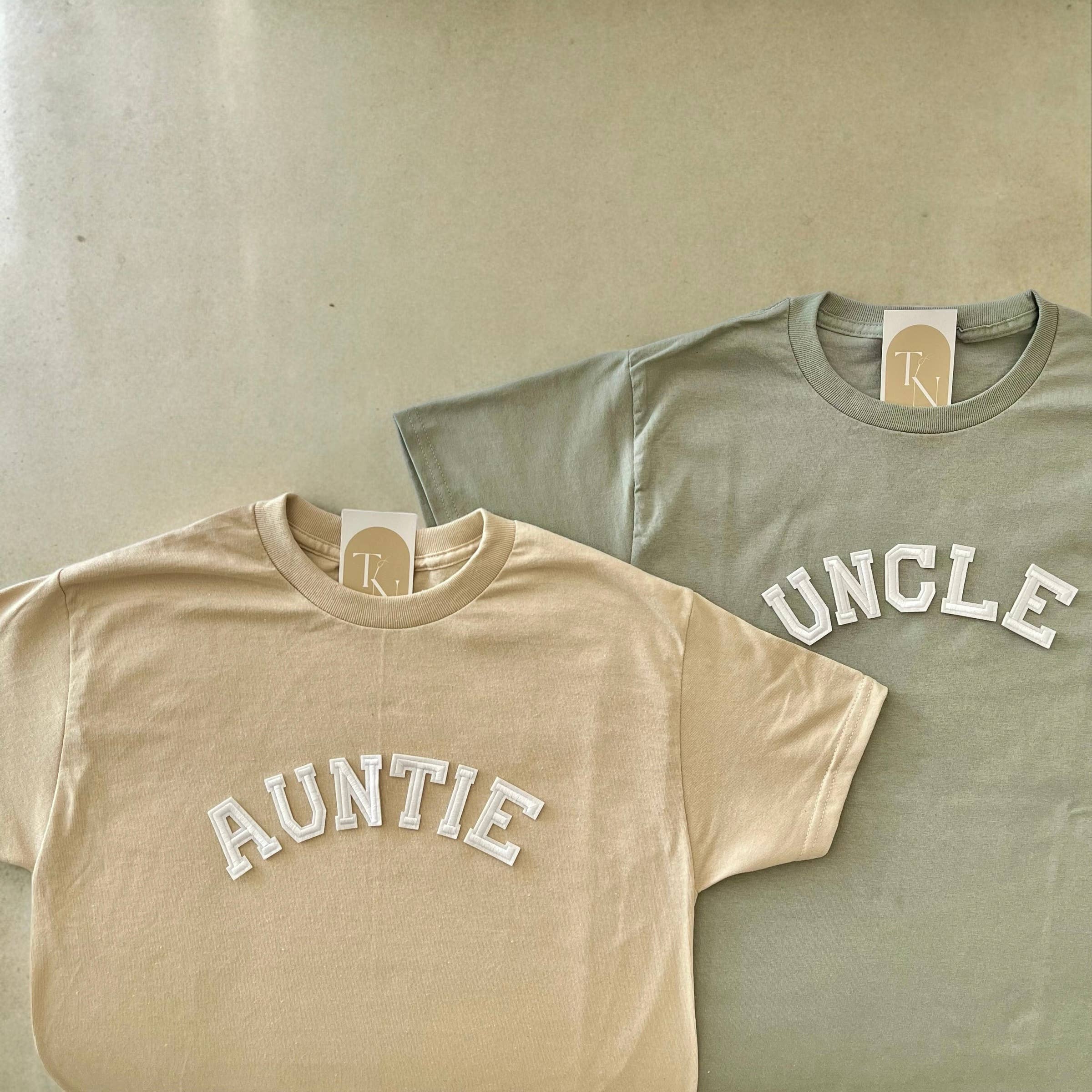 Auntie Shirt | Uncle Shirt | Auntie and Uncle Hoodie, Sweatshirt | PodTeesHub.com