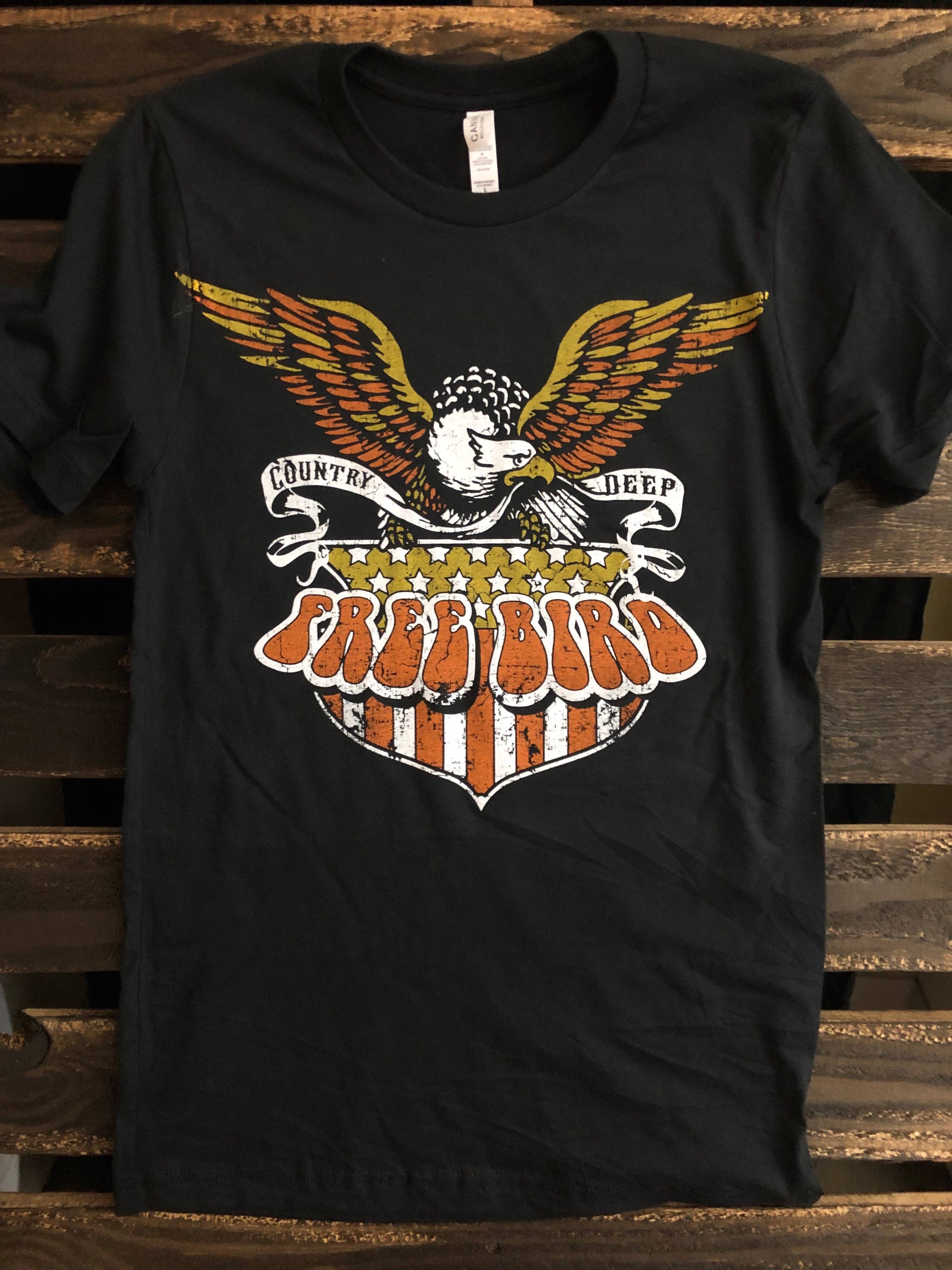 Free Bird Shield Vintage Unisex T-Shirt Hoodie, Sweatshirt | PodTeesHub.com