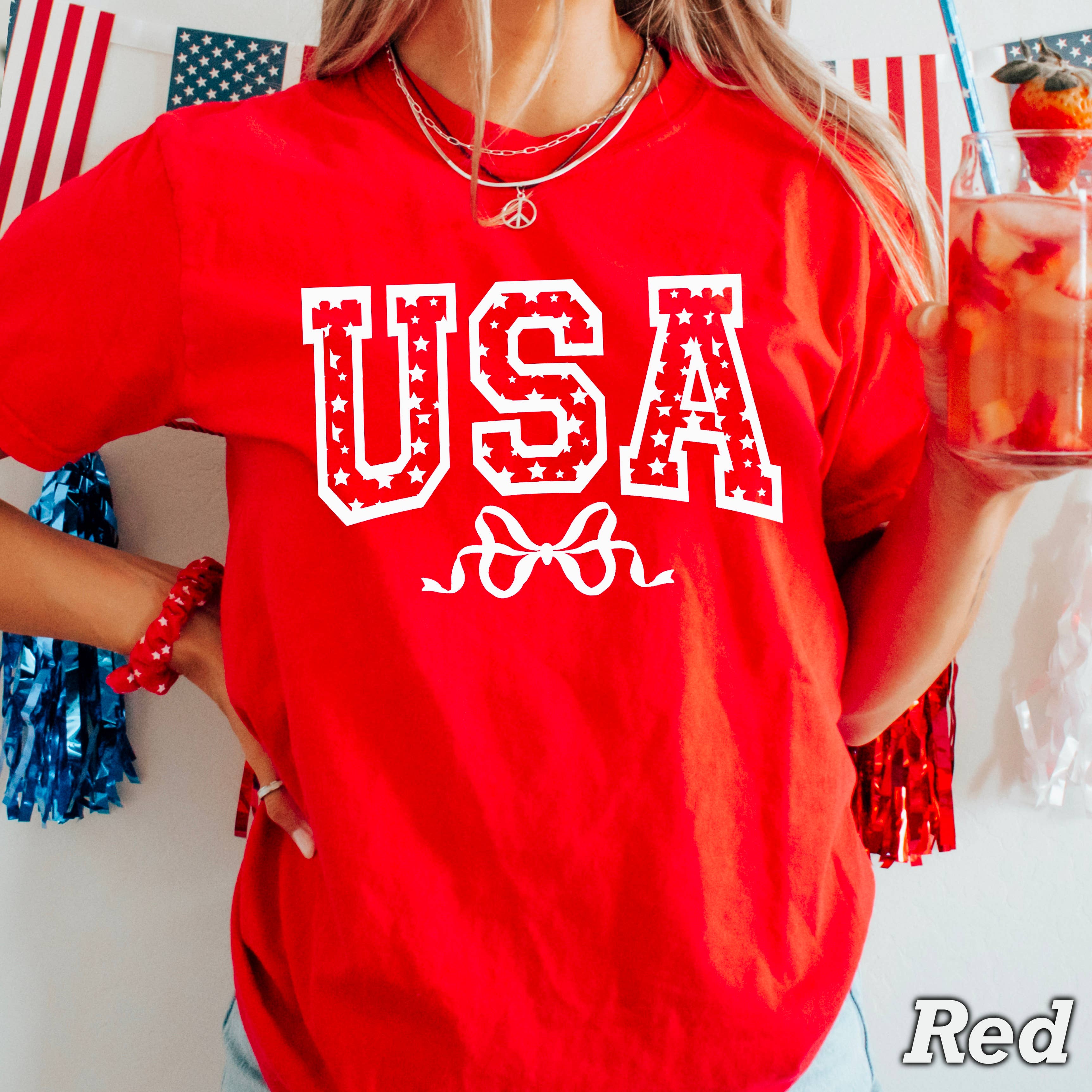 Patriotic USA July 4th Graphic Shirt | Comfort Color Hoodie, Sweatshirt | PodTeesHub.com