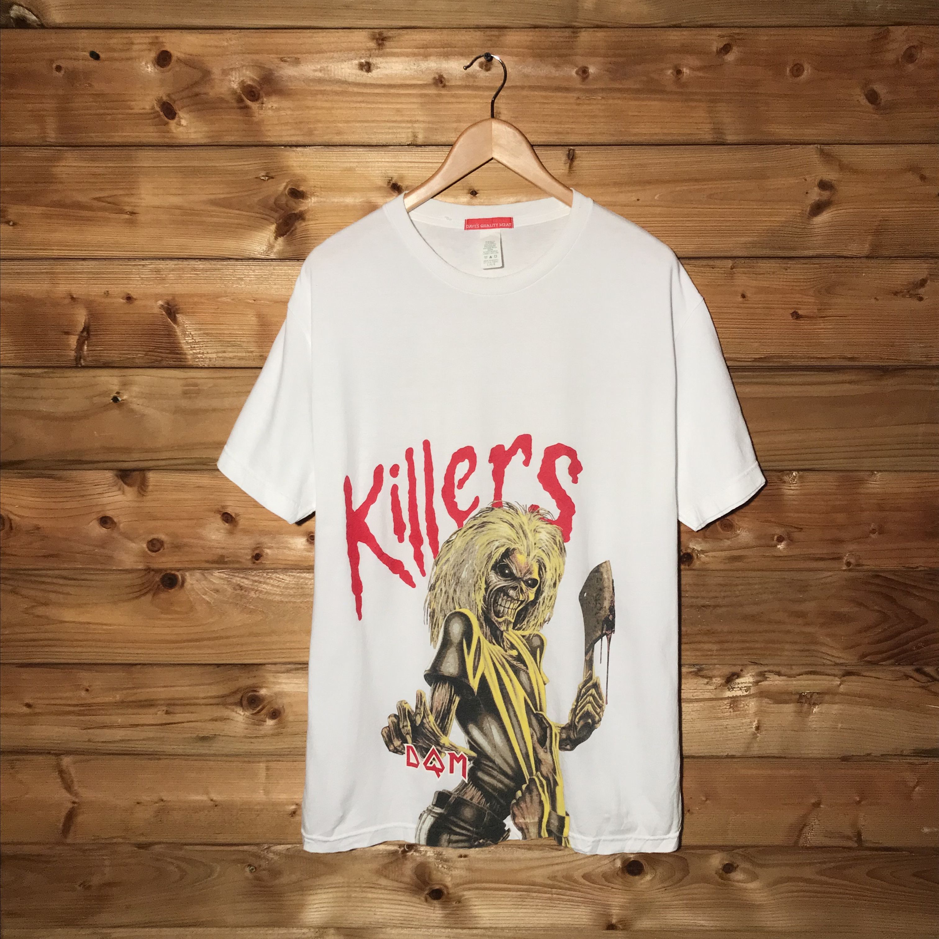 Dqm X Iron Maiden Dave S Quality Meat Iron Maiden Killers Band T Shirt Hoodie, Sweatshirt | PodTeesHub.com