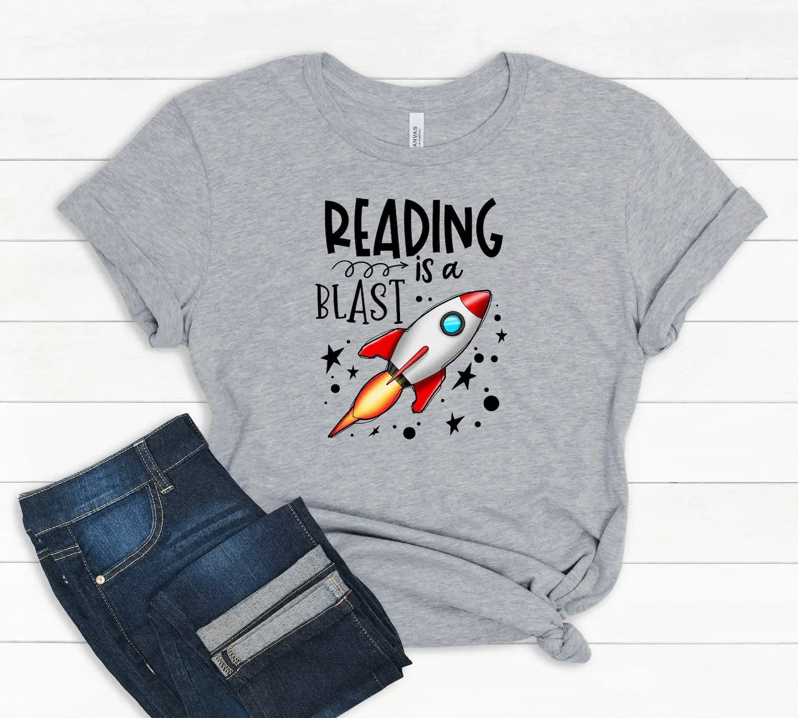 Reading Is A Blast T-Shirt Hoodie, Sweatshirt | PodTeesHub.com