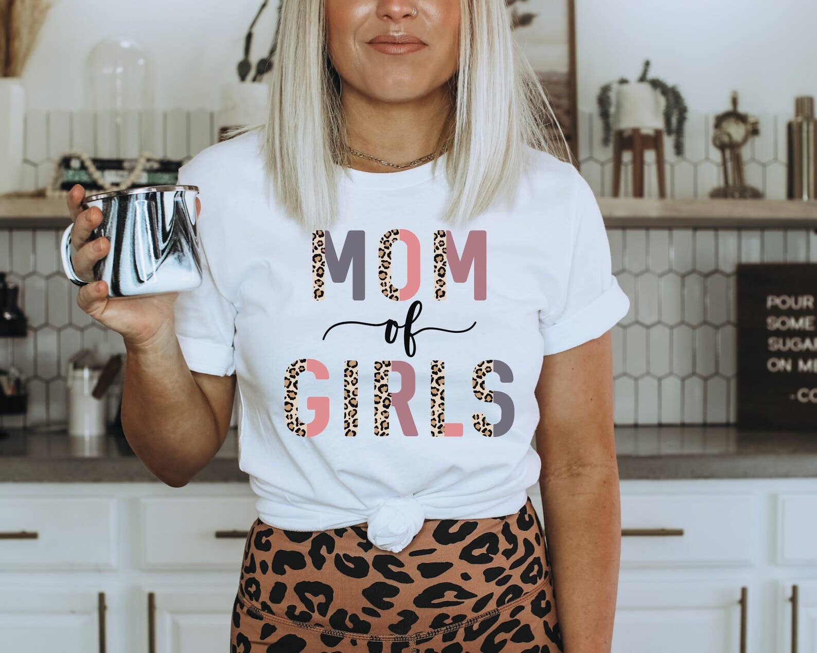 Mom of Girls Tee - Cute Women Gift Hoodie, Sweatshirt | PodTeesHub.com