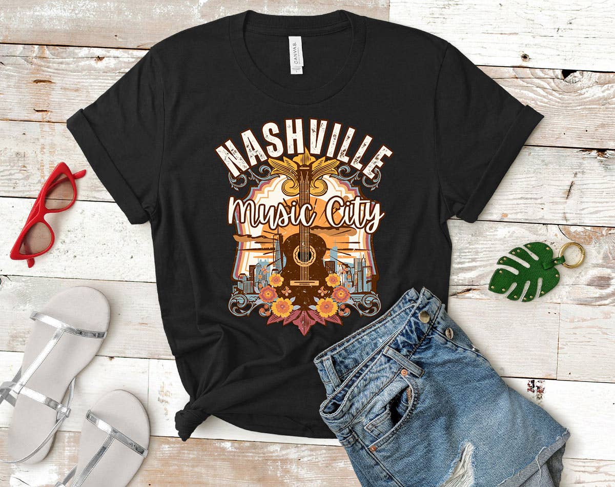 Nashville 2  Country Music City - Western America Shirt Hoodie, Sweatshirt | PodTeesHub.com