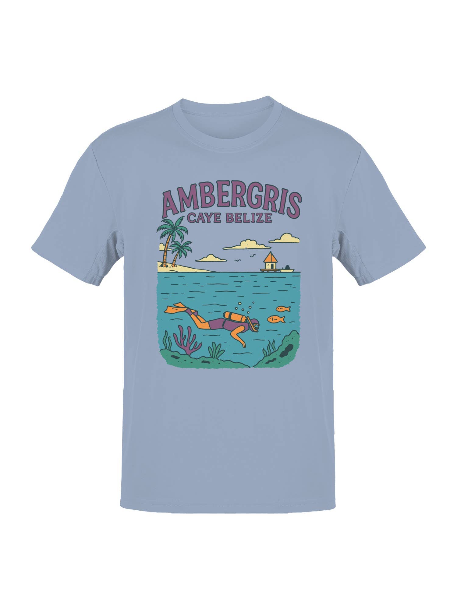 Ambergris Caye Belize Dive Adventure Men's T-Shirt Hoodie, Sweatshirt | PodTeesHub.com