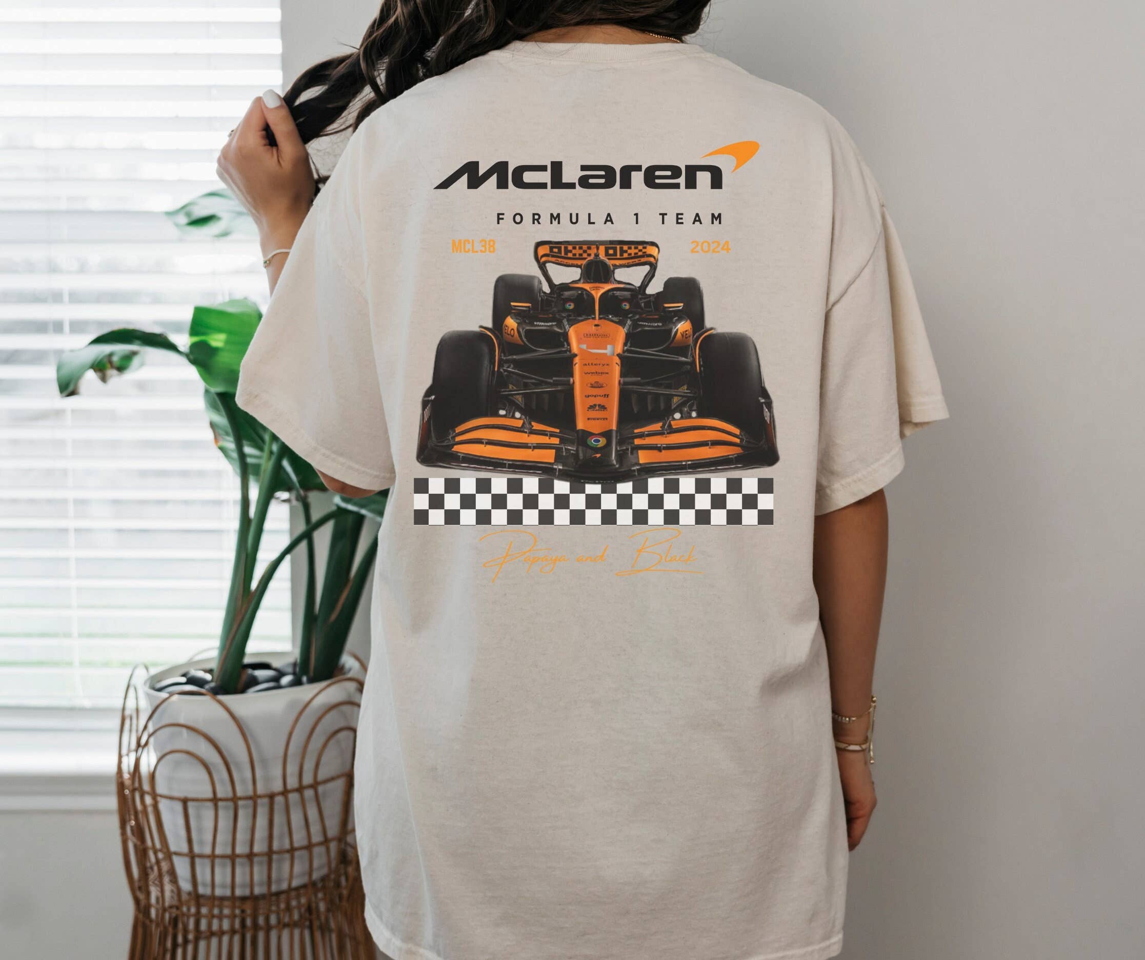 Mclaren 2024 F1 Unisex Racing Tee Gift - Lando & Oscar Hoodie, Sweatshirt | PodTeesHub.com