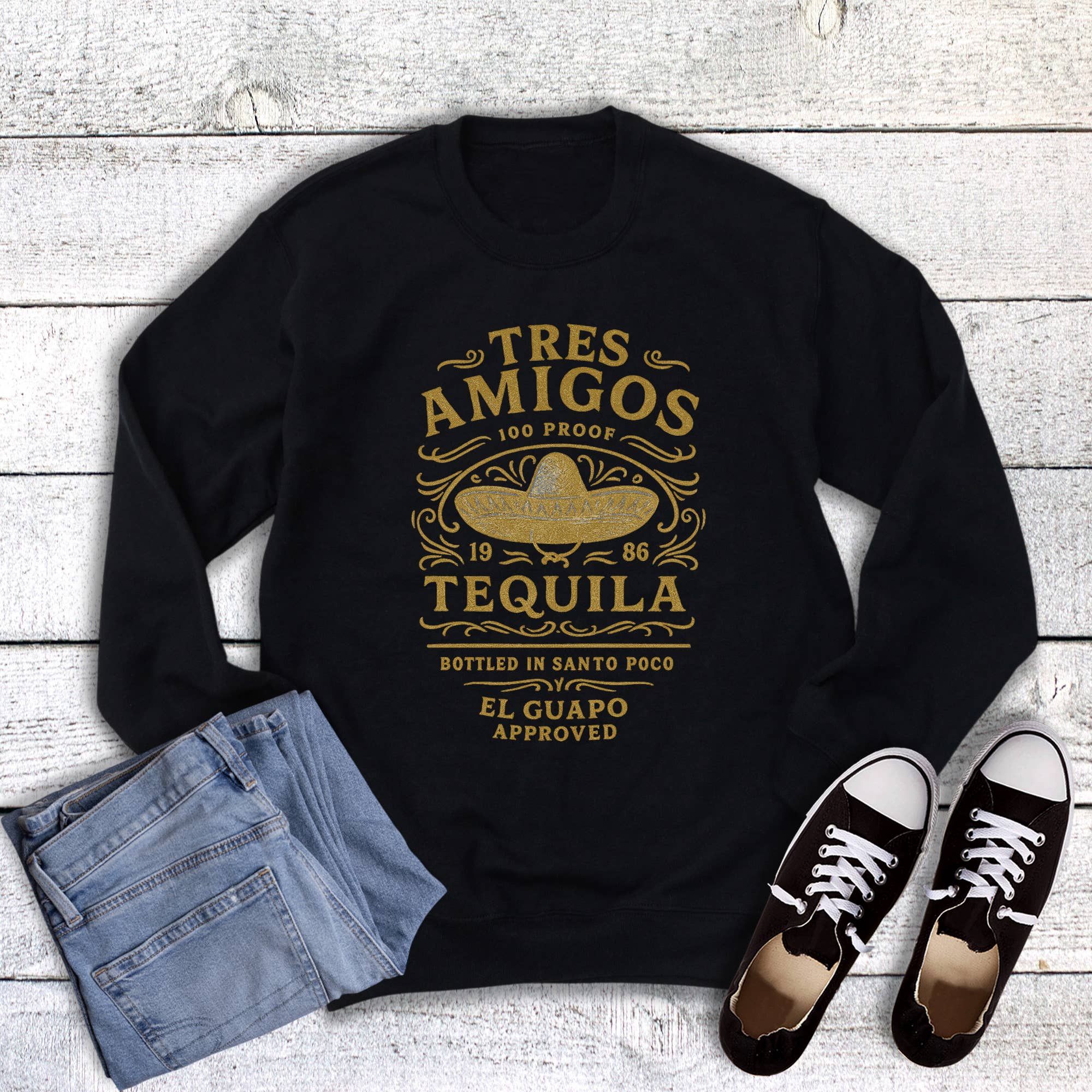 Funny Tres Amigos Sweatshirt T-Shirts, Hoodie | PodTeesHub.com