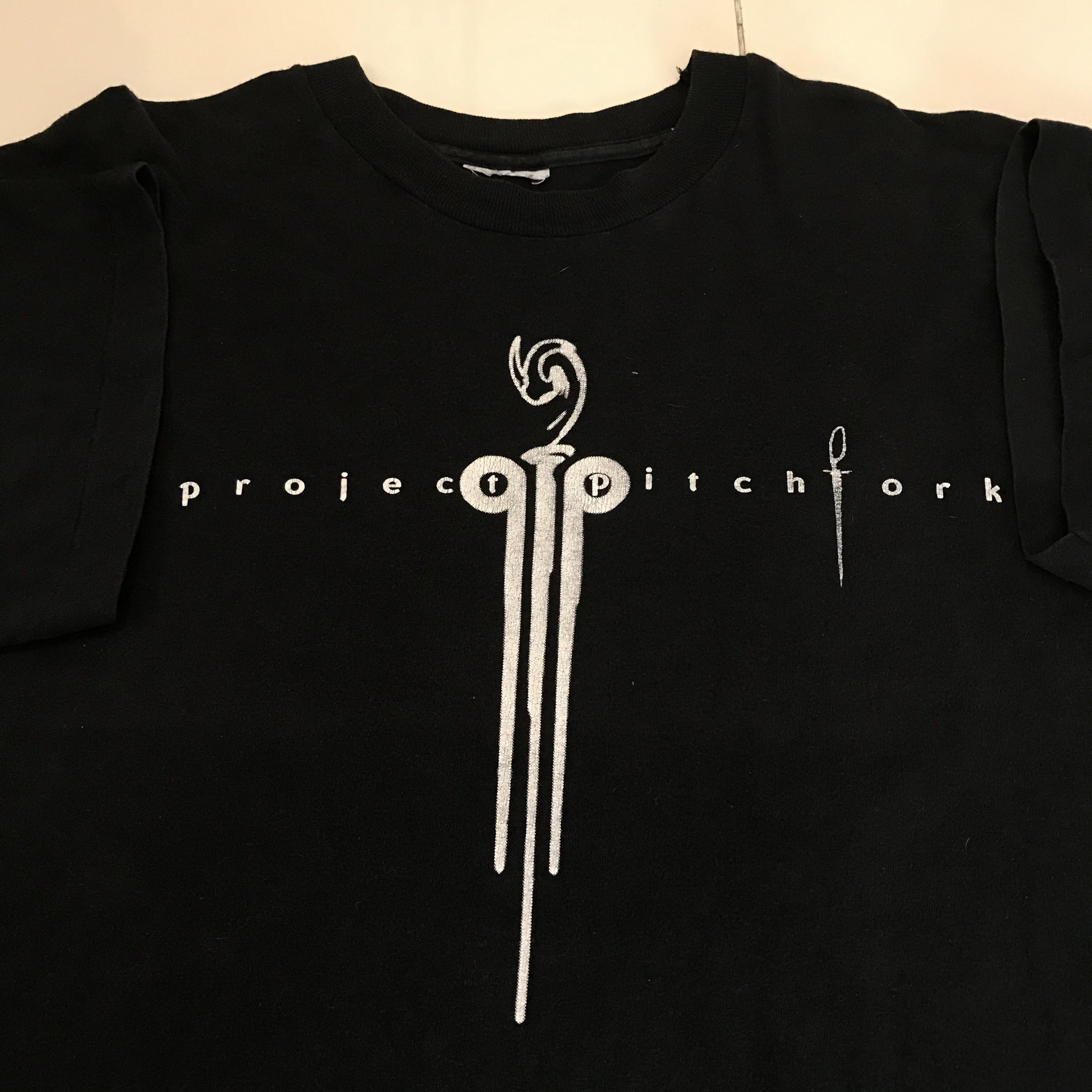 Rare Vintage 90s Project Pitchfork Industrial Metal Tee Hoodie, Sweatshirt | PodTeesHub.com