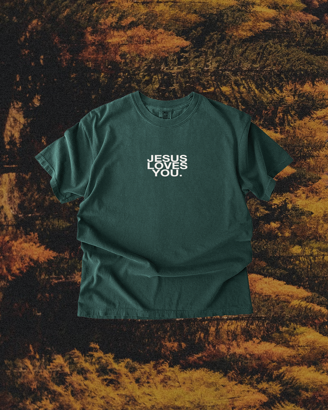 New || Comfort Colors Logo Tee || Blue Spruce Hoodie, Sweatshirt | PodTeesHub.com