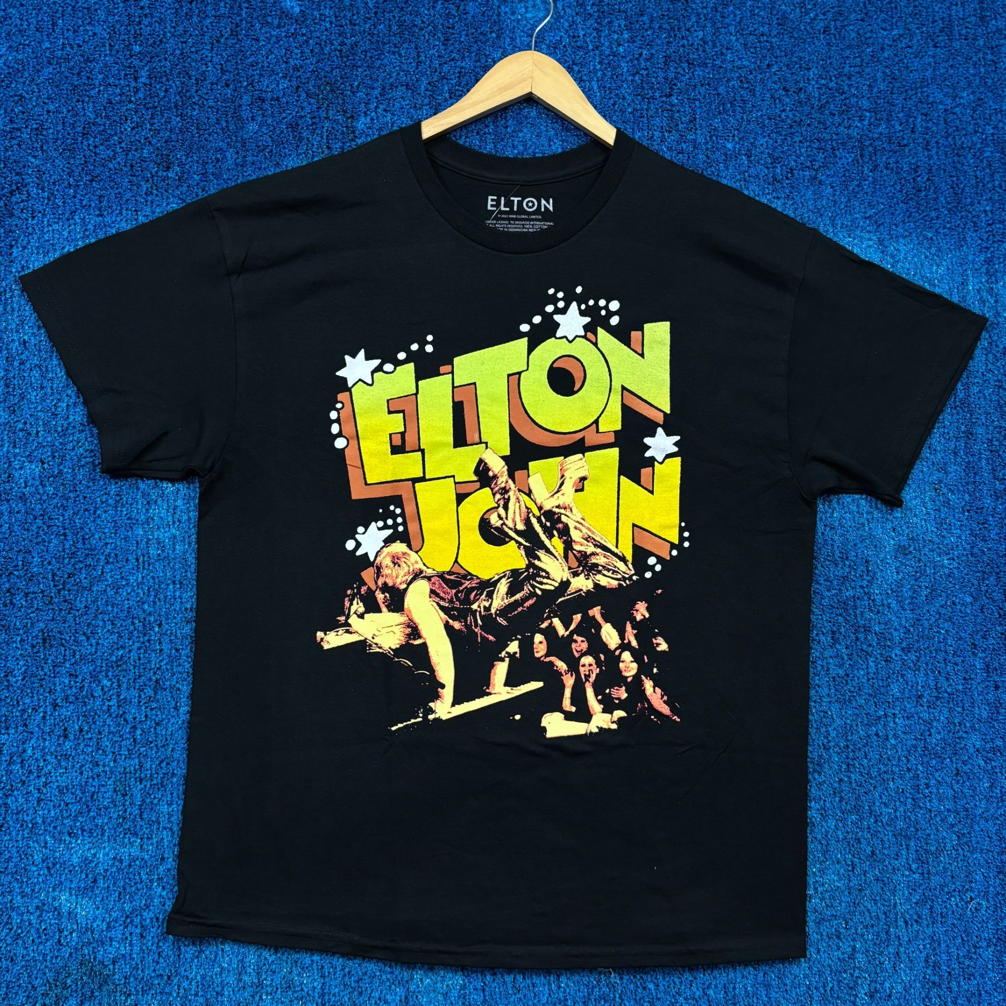 Band Tees Elton John The Rocket Man Piano Live Performance Rock Tee Xl Hoodie, Sweatshirt | PodTeesHub.com