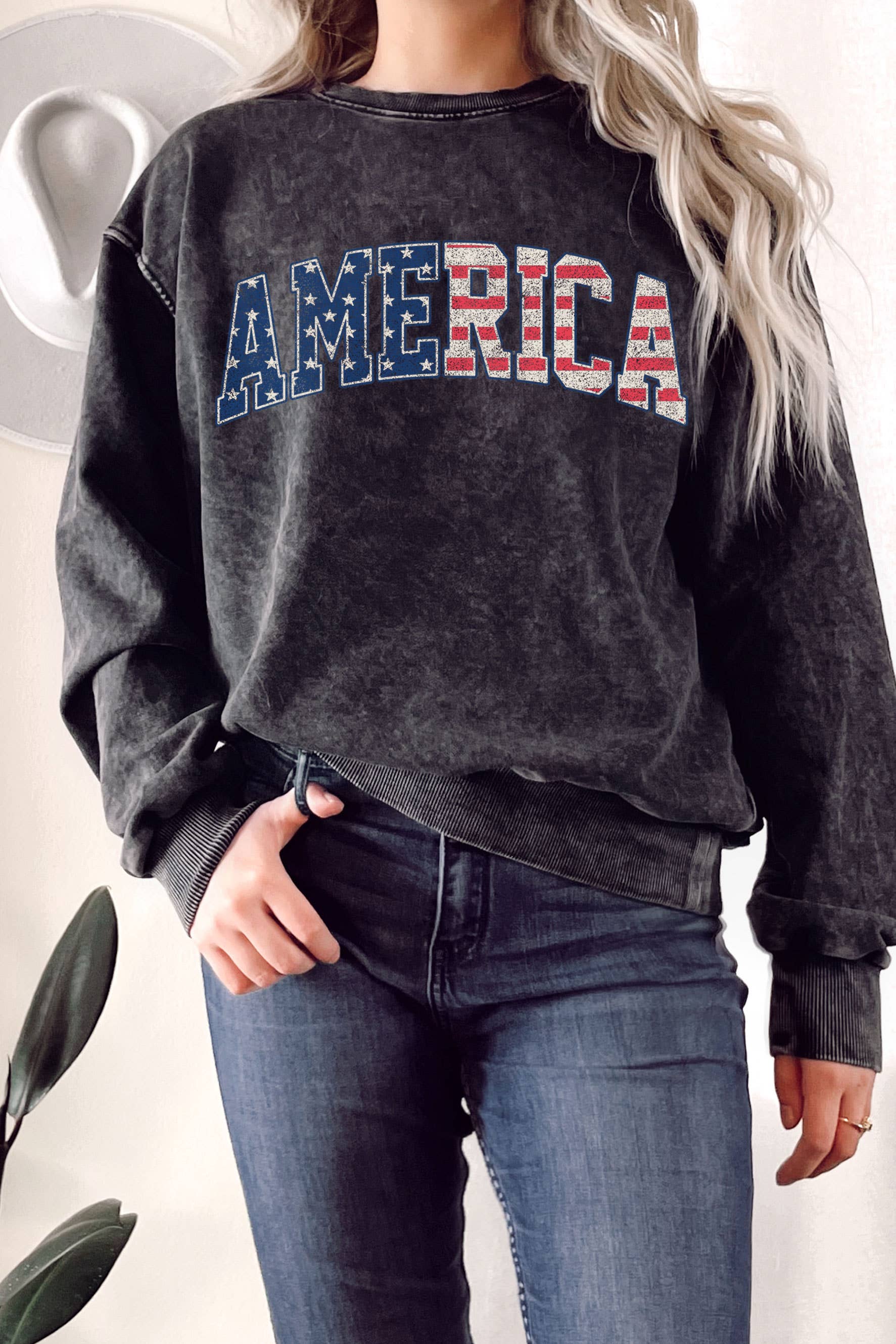 America Flag Graphix Mineral Terry Sweatshirt T-Shirts, Hoodie | PodTeesHub.com