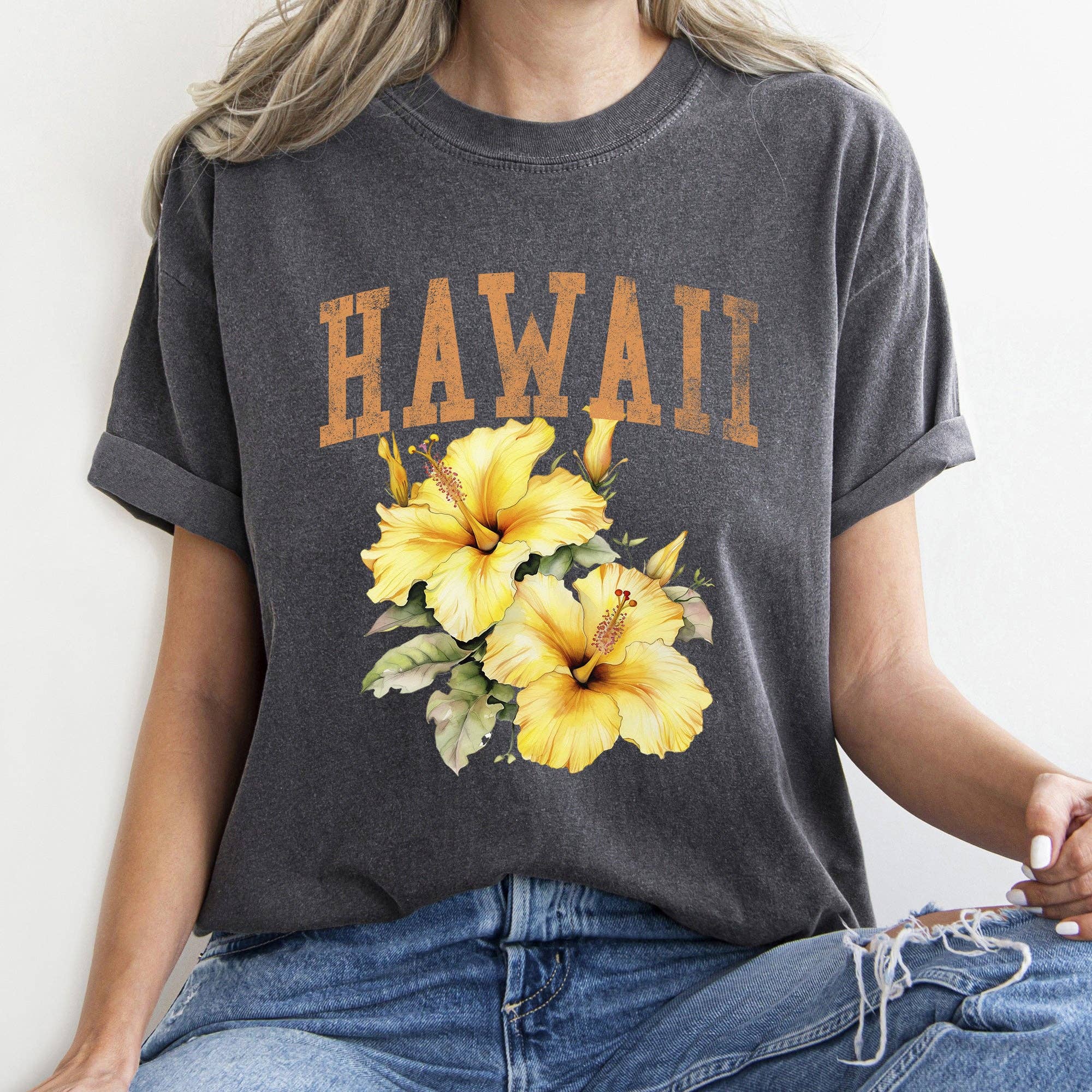 Hawaii State Flower T-Shirt Hoodie, Sweatshirt | PodTeesHub.com