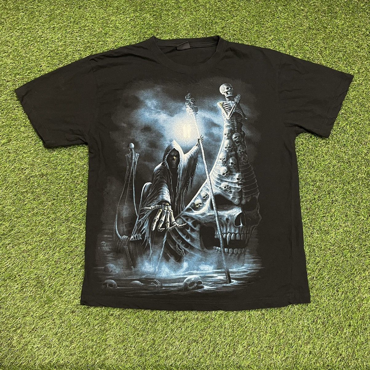 Vintage Y2k Bones Skulls Dead Face Horror Streetwear T-Shirts, Hoodie, Sweatshirt