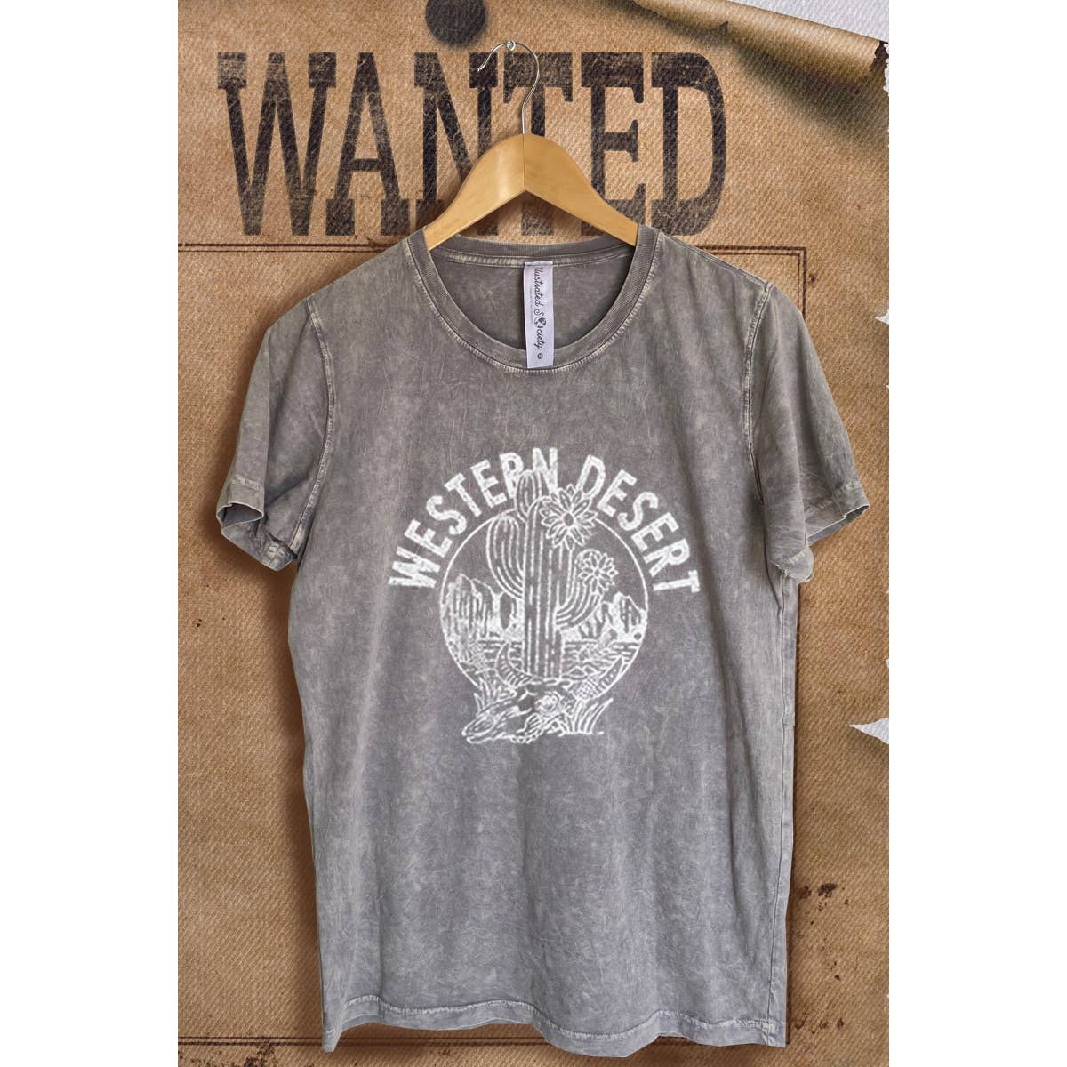 Western Desert Vintage  Mineral Wash  Graphic  Tee Hoodie, Sweatshirt | PodTeesHub.com
