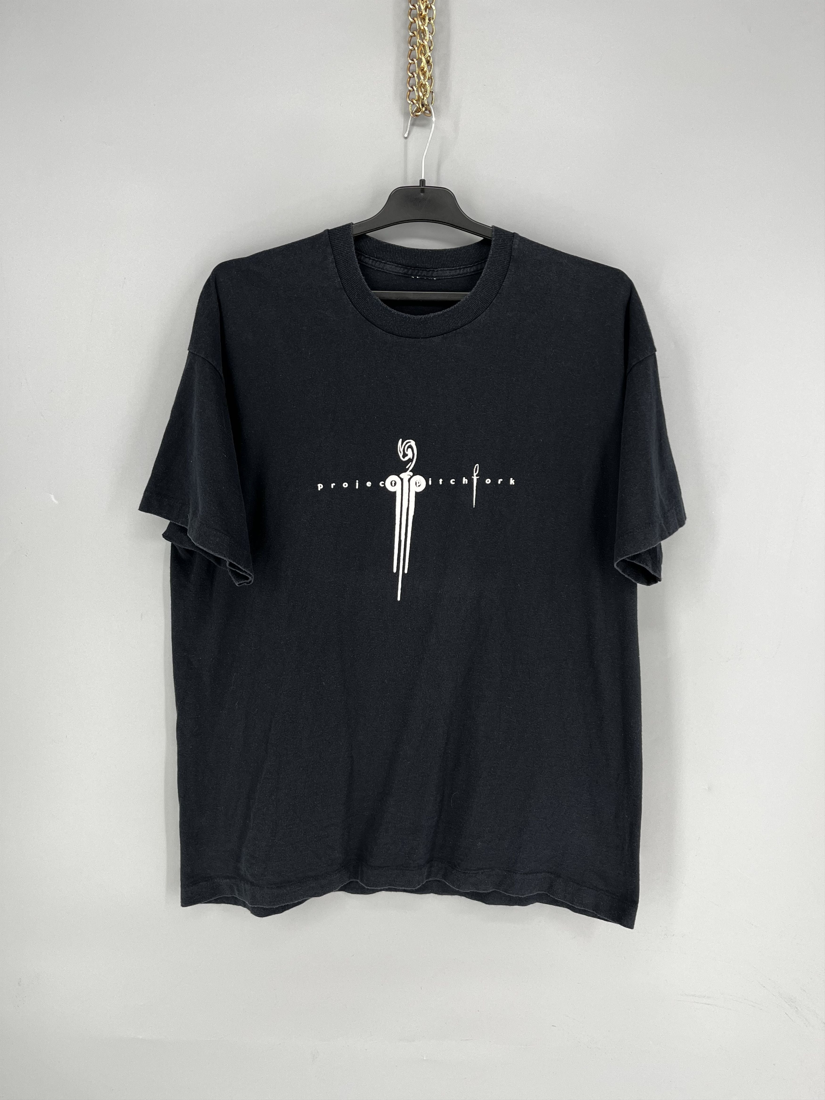 Band Tees Vtg Project Pitchfork 90s T Shirt Xl Gothic Rare Preowned Hoodie, Sweatshirt | PodTeesHub.com